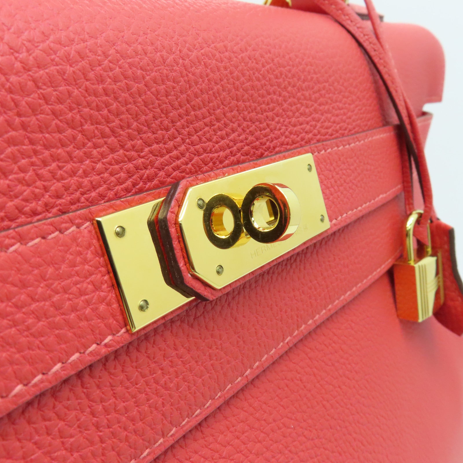 HERMES Togo皮革Kelly 40金扣Rose Jaipur粉红色
