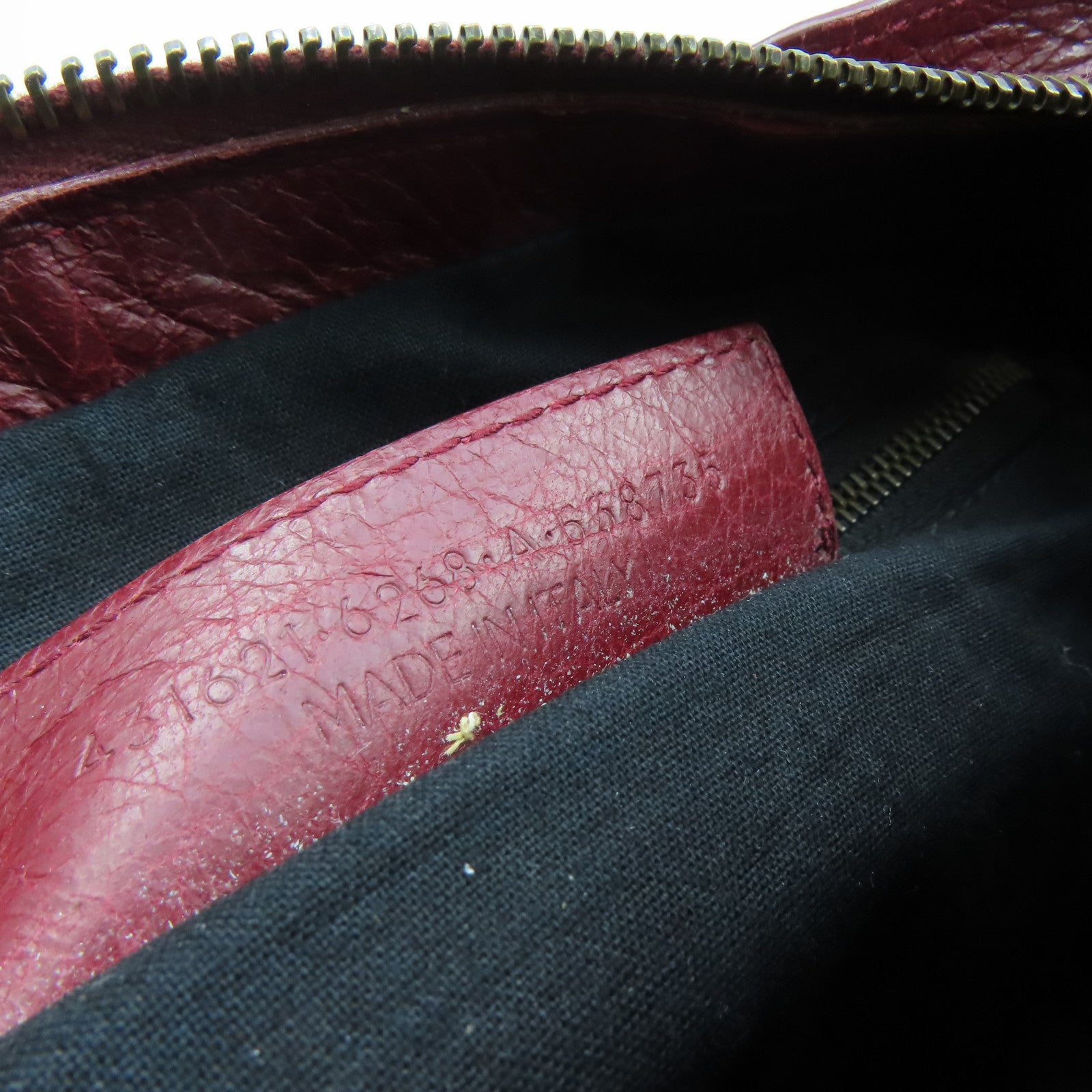 BALENCIAGA 牛皮皮革Mini City手挽肩背兩用袋紅色
