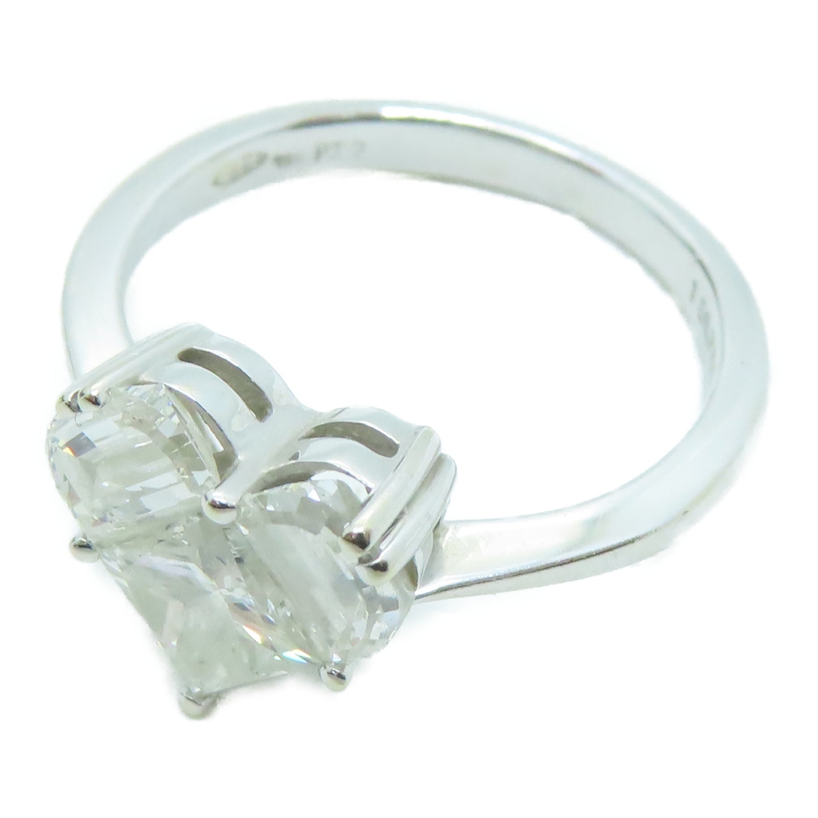 JEWELRY 18K白金Diamond Ring 0.76ct钻石戒指US#5.5