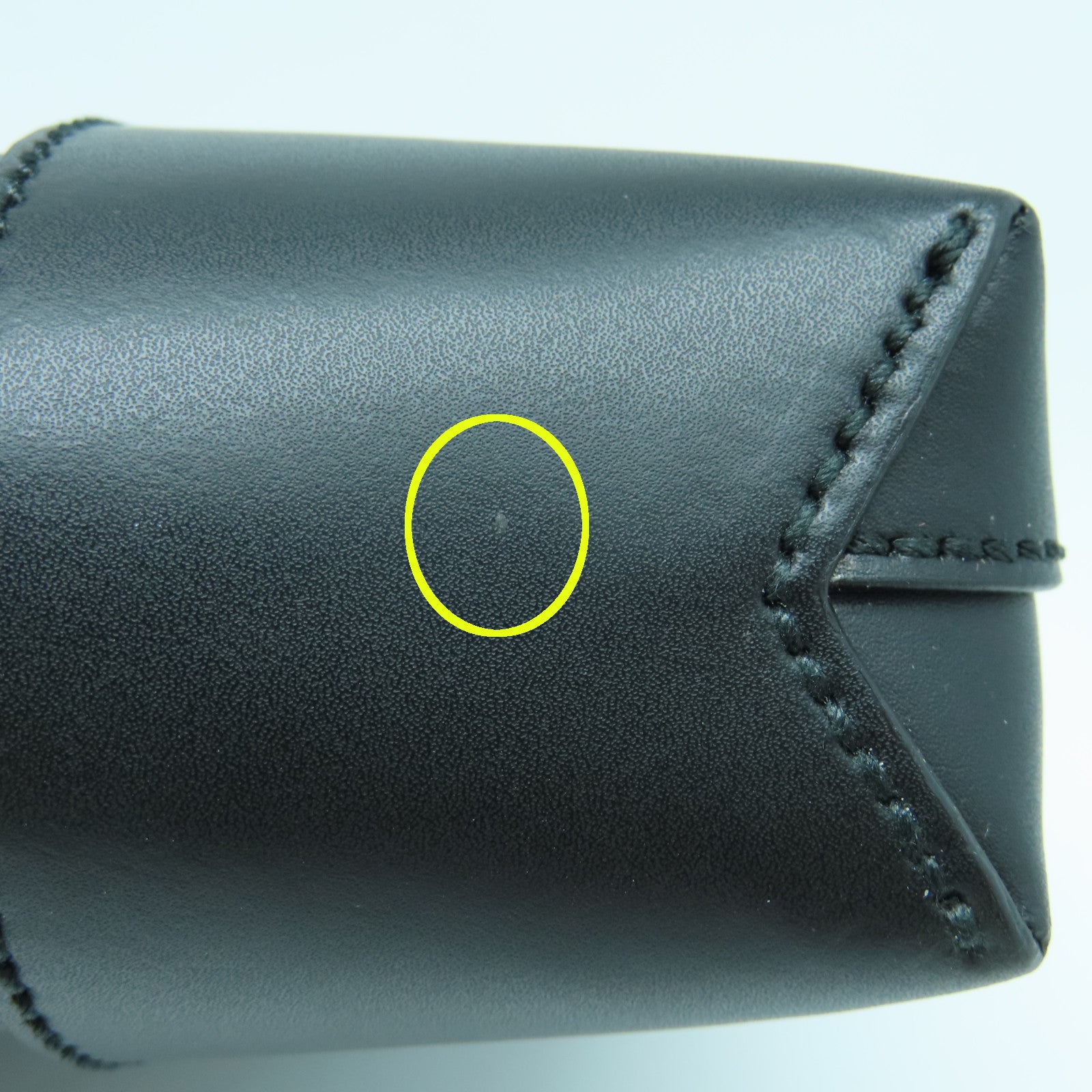 GUCCI 涂层皮革Shoulder Bag银扣肩背袋黑色