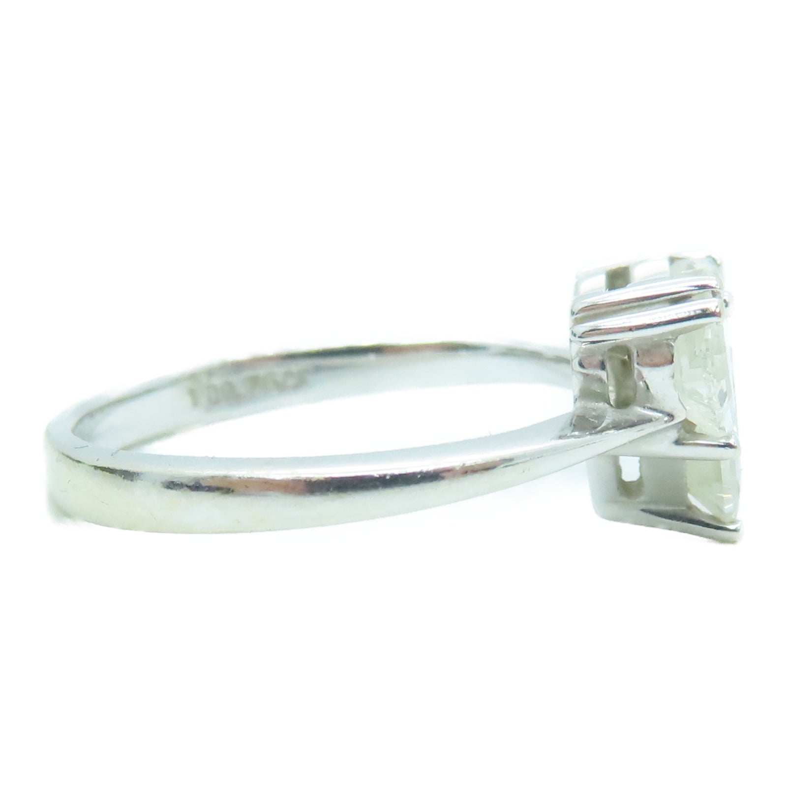 JEWELRY 18K白金Diamond Ring 0.76ct钻石戒指US#5.5