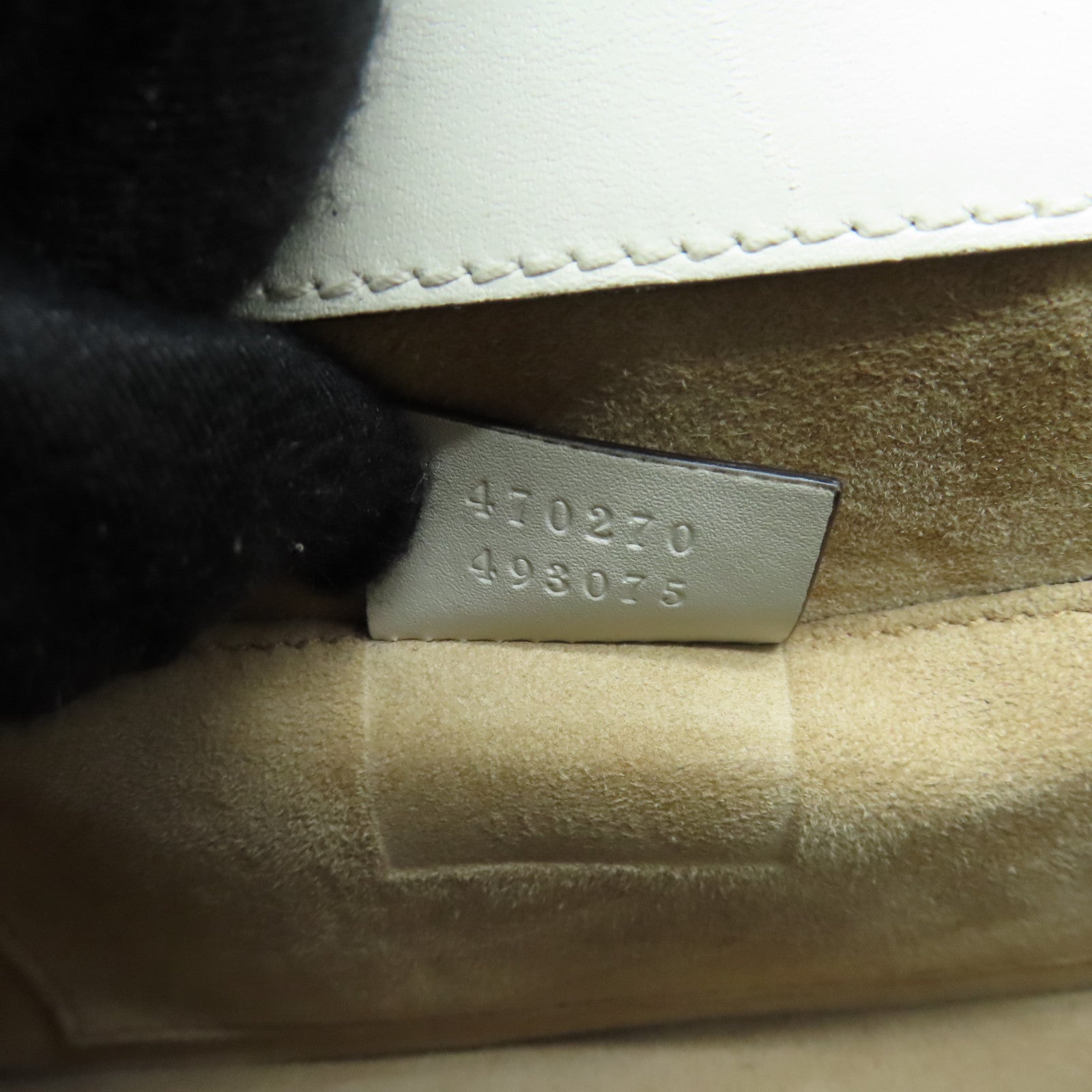 GUCCI 牛皮皮革Sylvie金扣手挽肩背两用袋白色