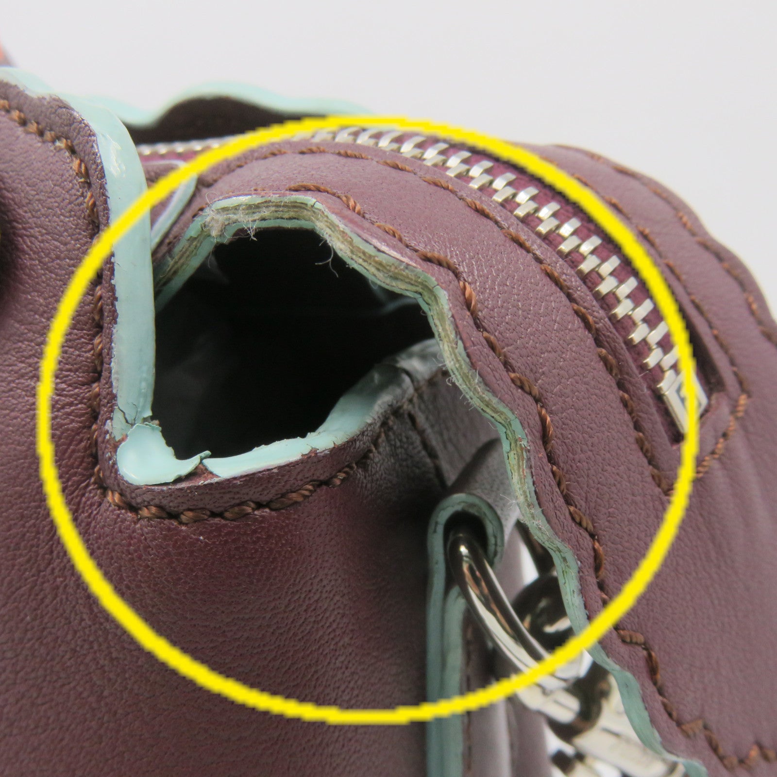 FENDI 牛皮皮革By The Way 2Way Shoulder Bag手挽肩背兩用袋酒紅色