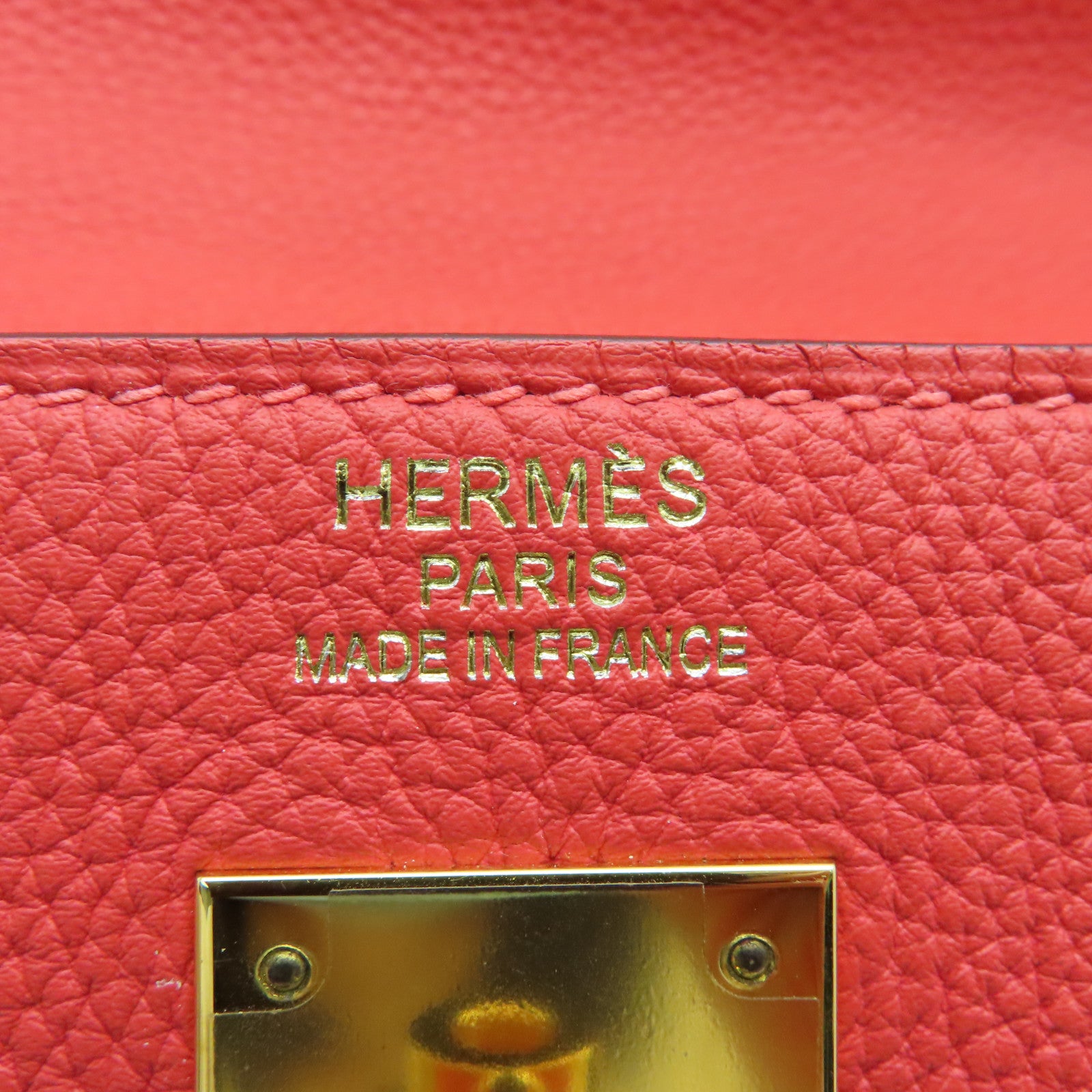 HERMES Togo皮革Kelly 40金扣Rose Jaipur粉红色