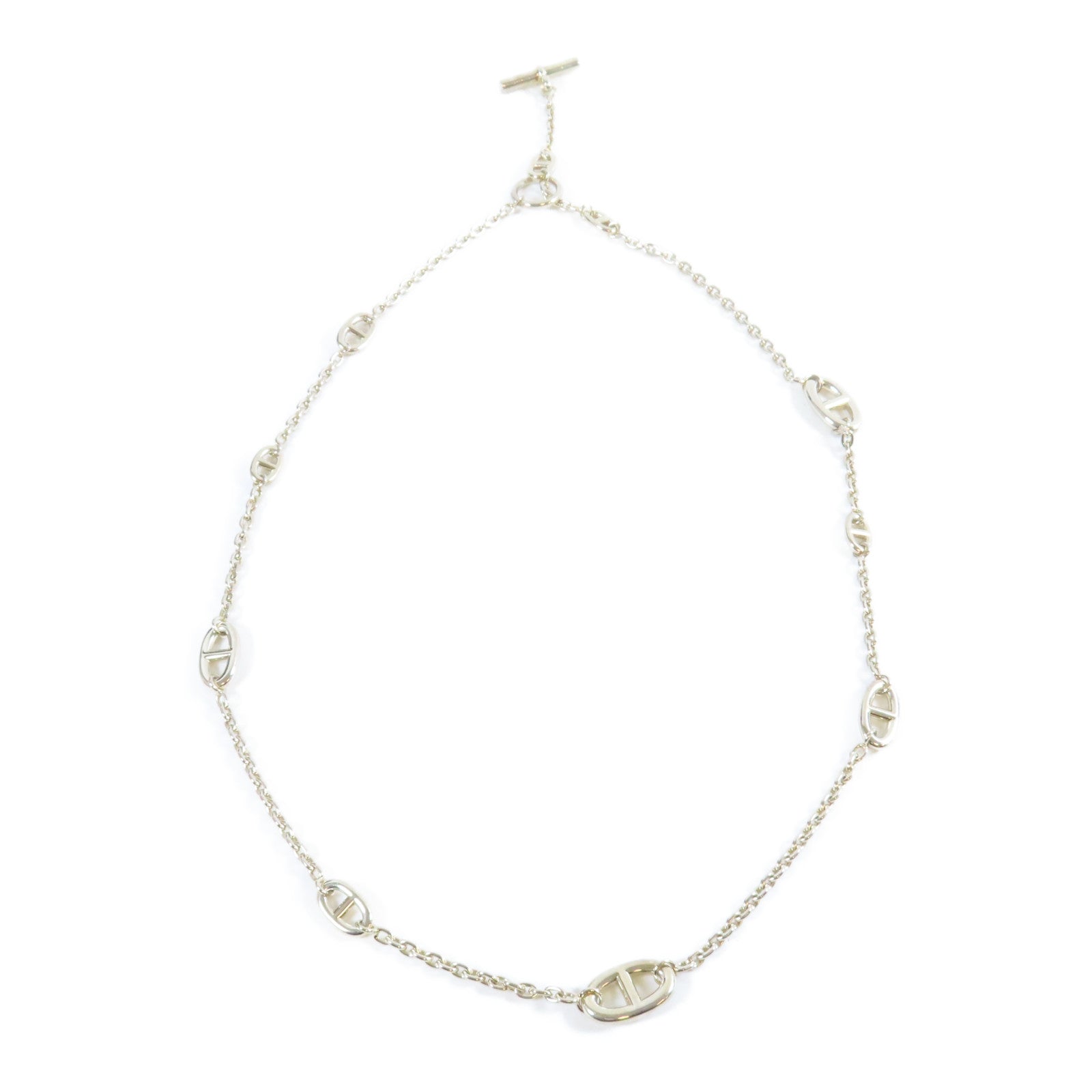 HERMES 925純銀Farandole Necklace銀扣項鍊
