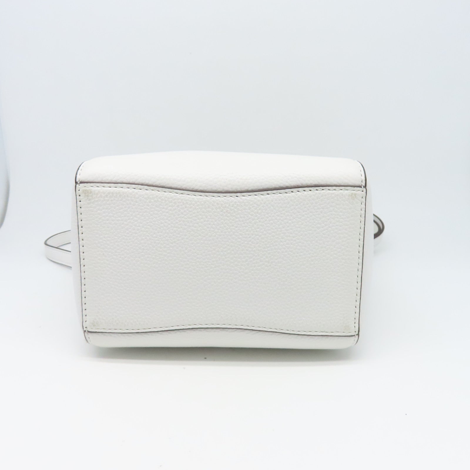 Tory Burch 牛皮皮革2 Way Shoulder金扣手挽肩背兩用袋白色