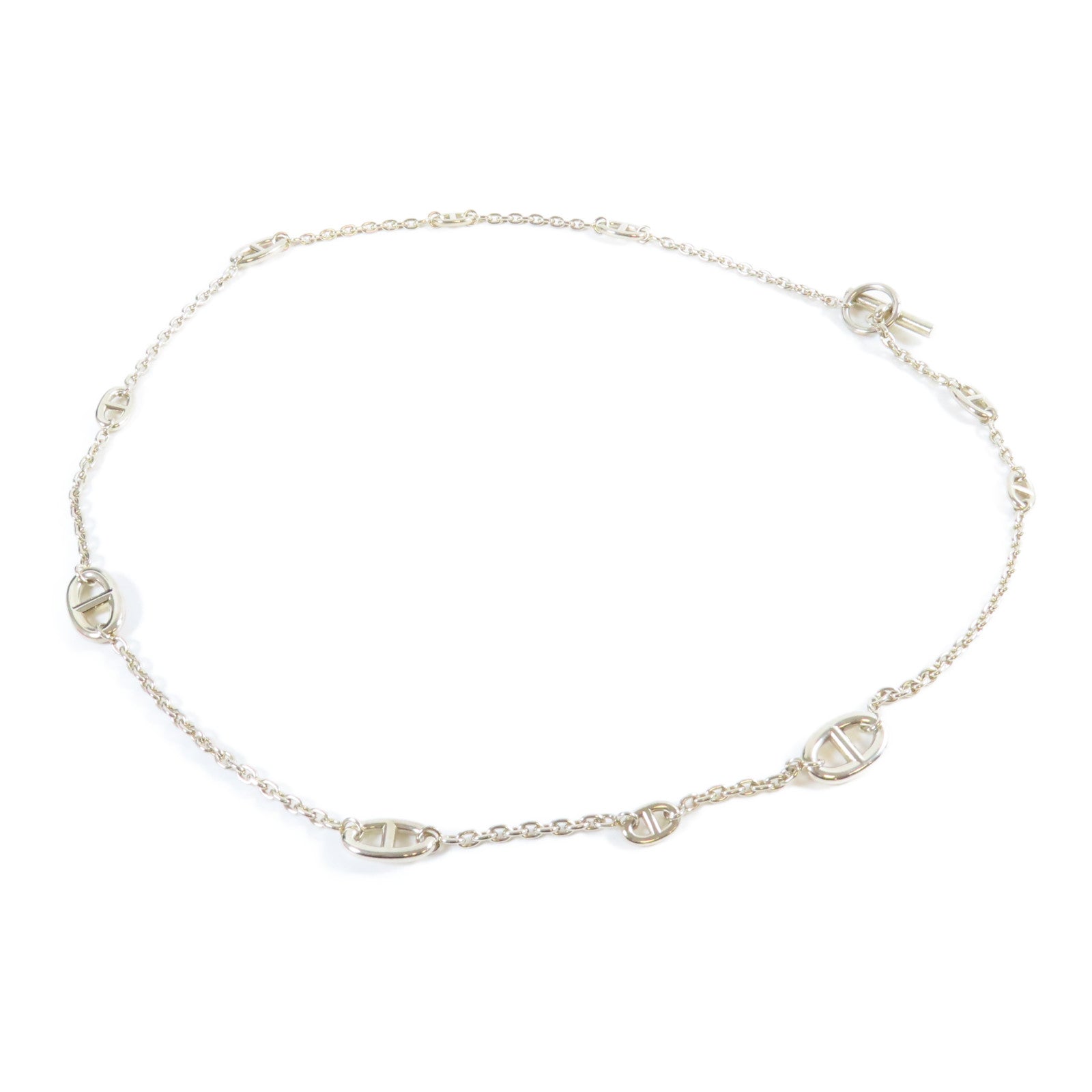 HERMES 925純銀Farandole Necklace銀扣項鍊