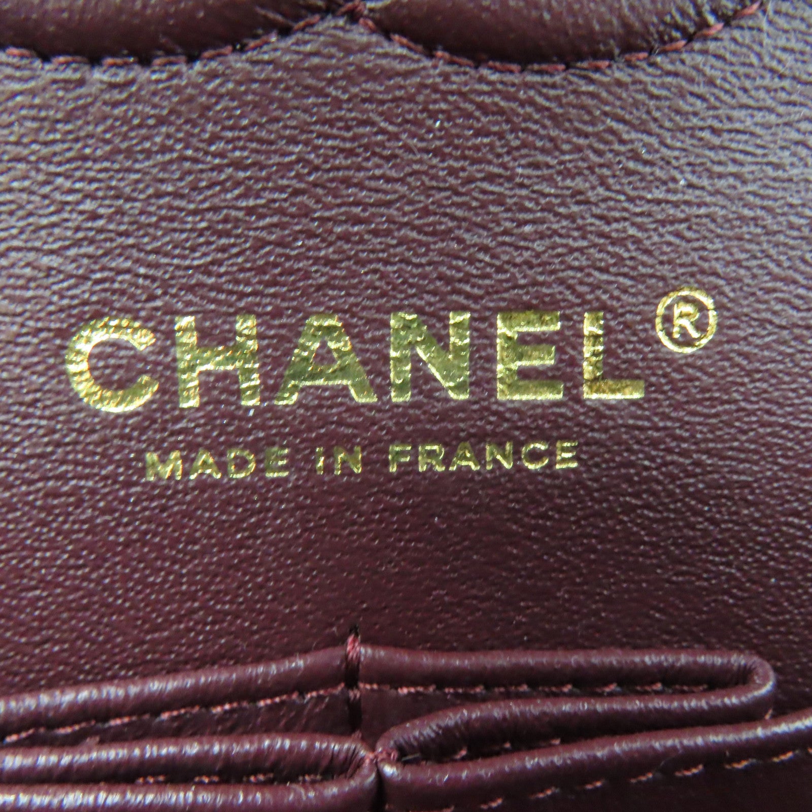 CHANEL 菱格羊皮皮革Classic 23cm金扣链带肩背袋黑色