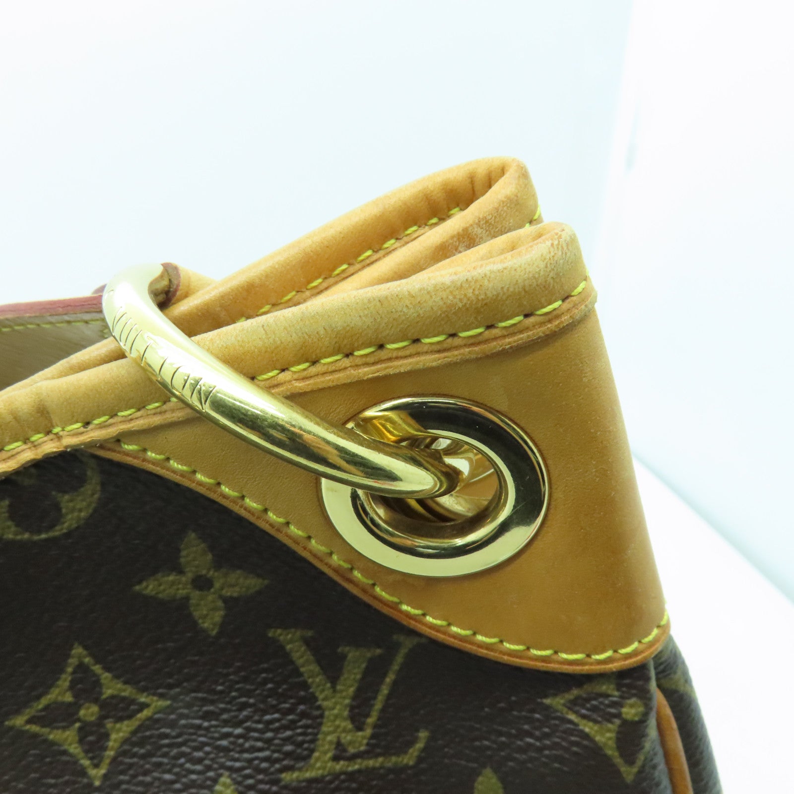 LOUIS VUITTON Monogram Galliera PM金扣手挽袋/肩背袋啡色