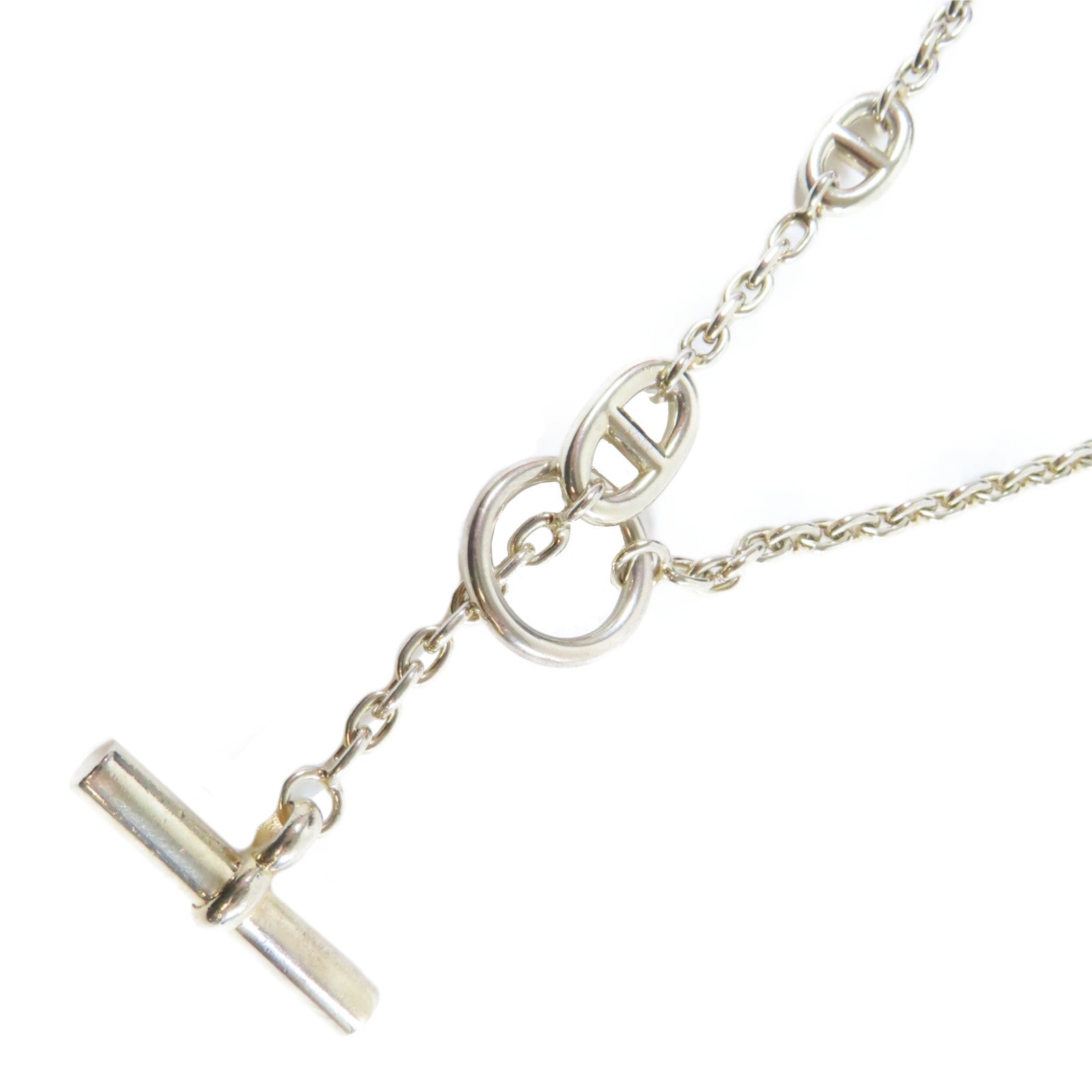 HERMES 925純銀Farandole Necklace銀扣項鍊