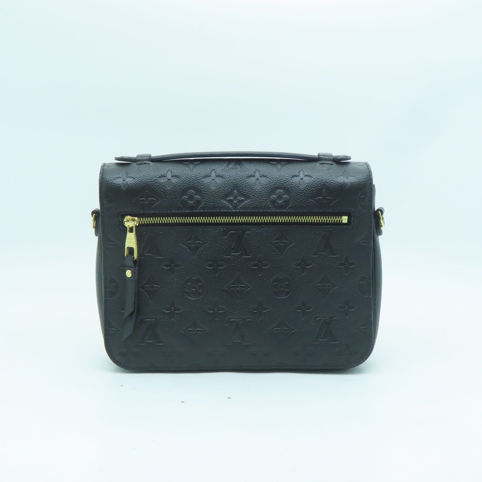 LOUIS VUITTON Monogram Empreinte Pochette Metis金扣手挽肩背兩用袋黑色