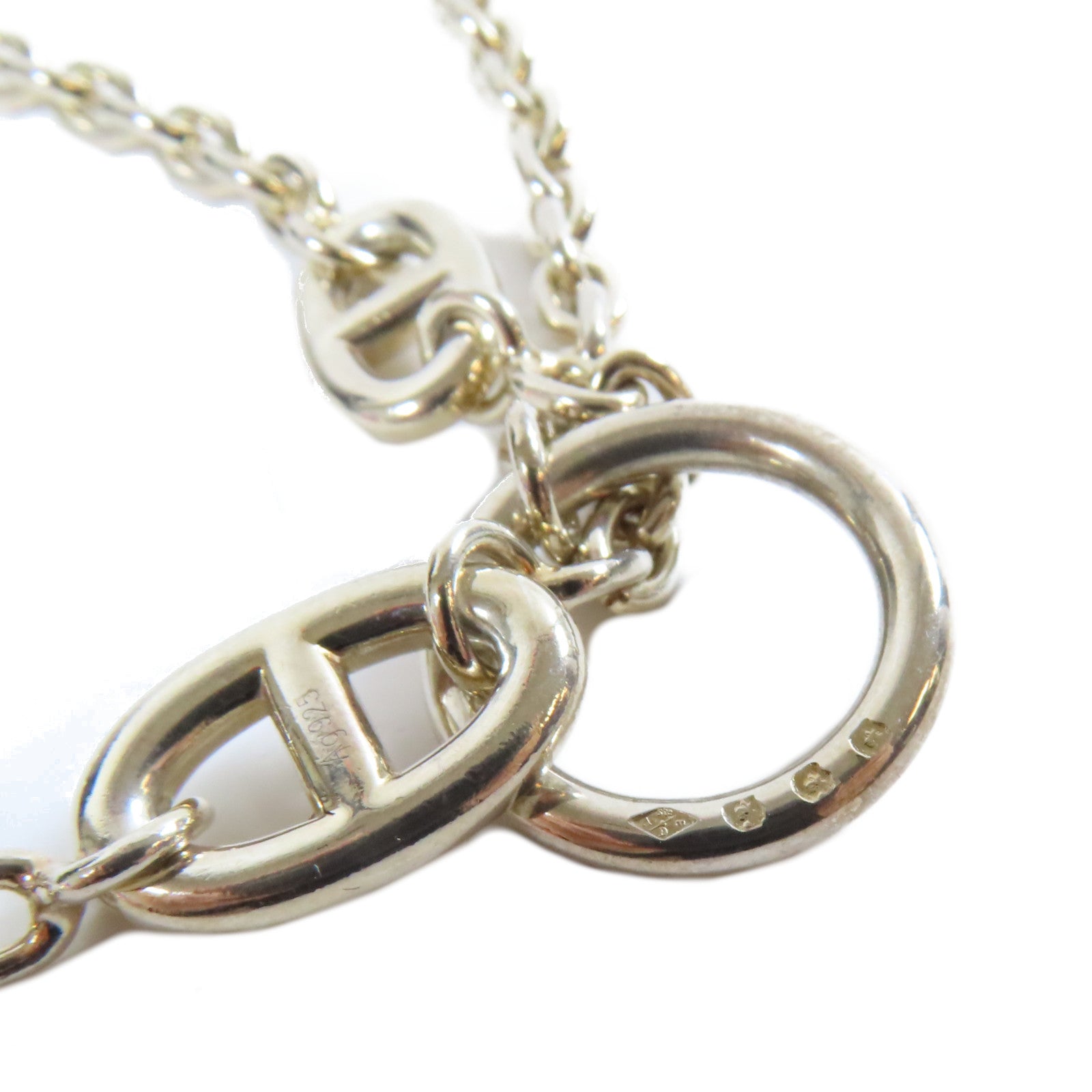 HERMES 925純銀Farandole Necklace銀扣項鍊