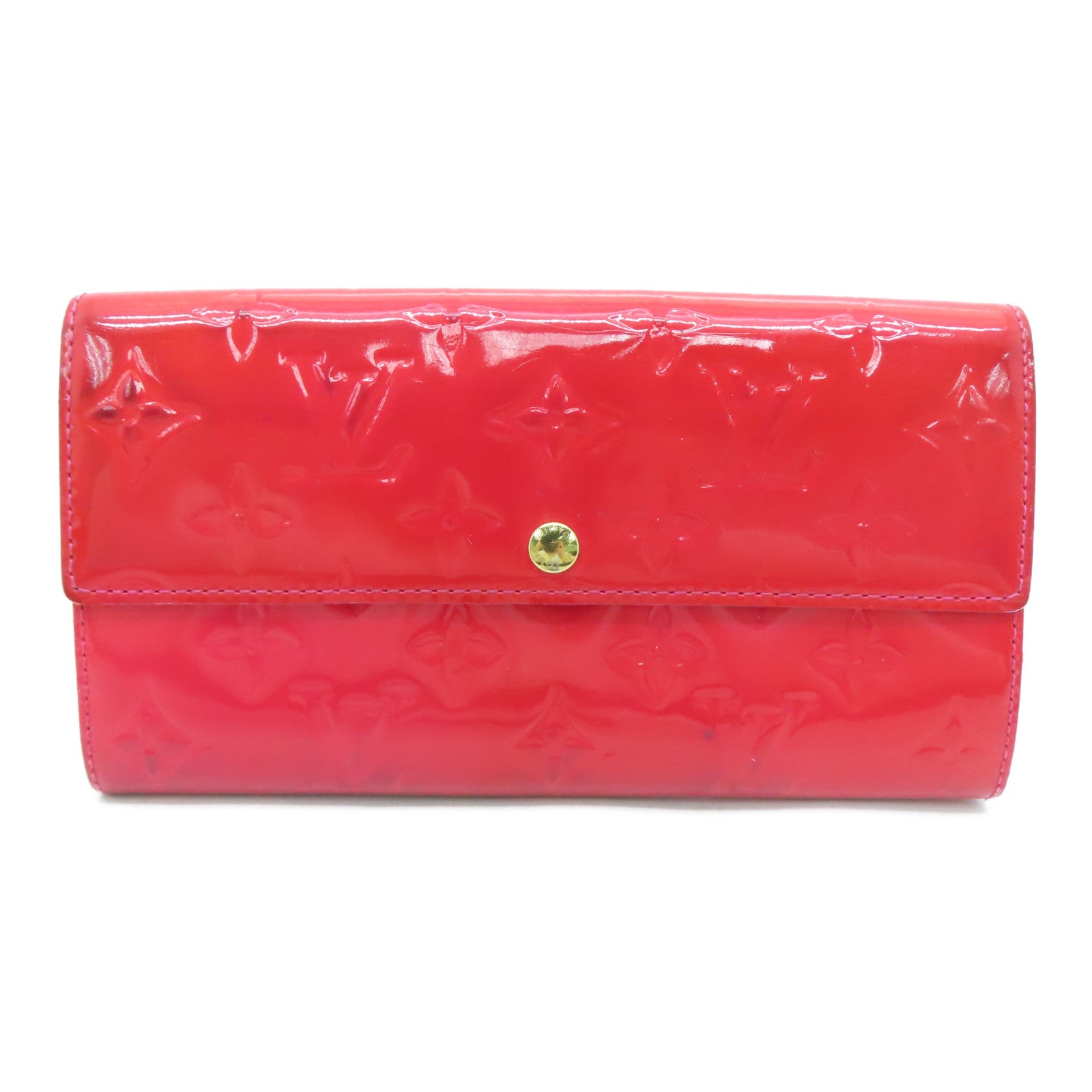 LOUIS VUITTON 【激減優惠】Venis Long Wallet金扣長錢包紅色