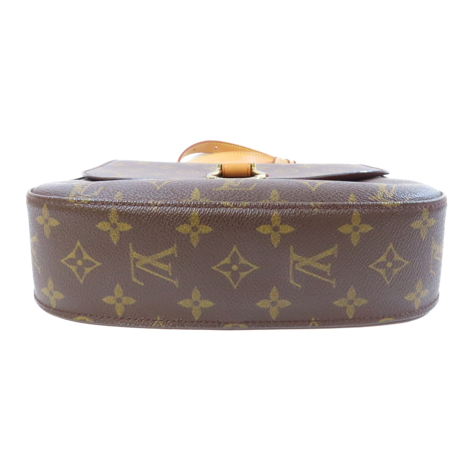 LOUIS VUITTON Monogram Saint Cloud金扣肩背袋啡色