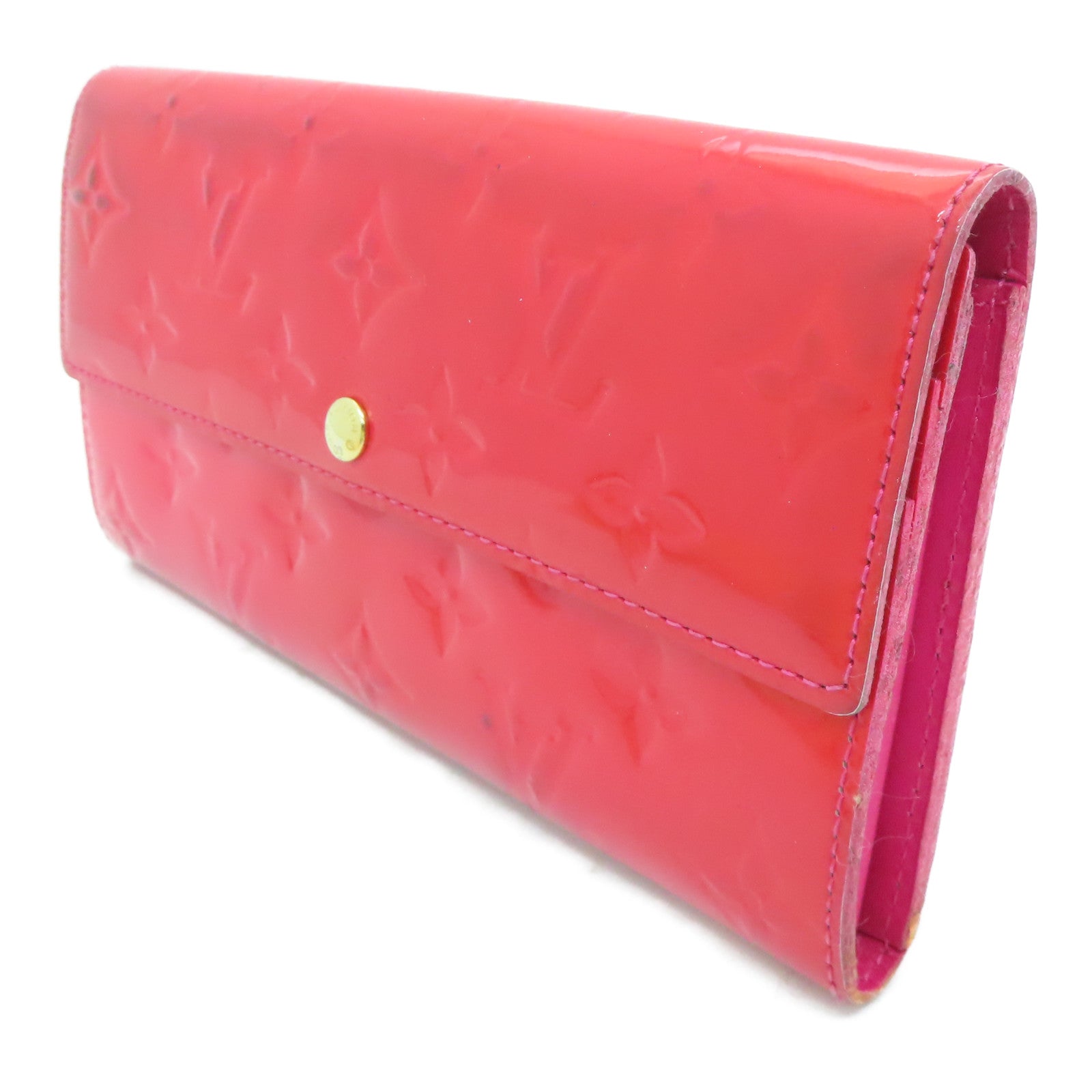 LOUIS VUITTON 【激減優惠】Venis Long Wallet金扣長錢包紅色