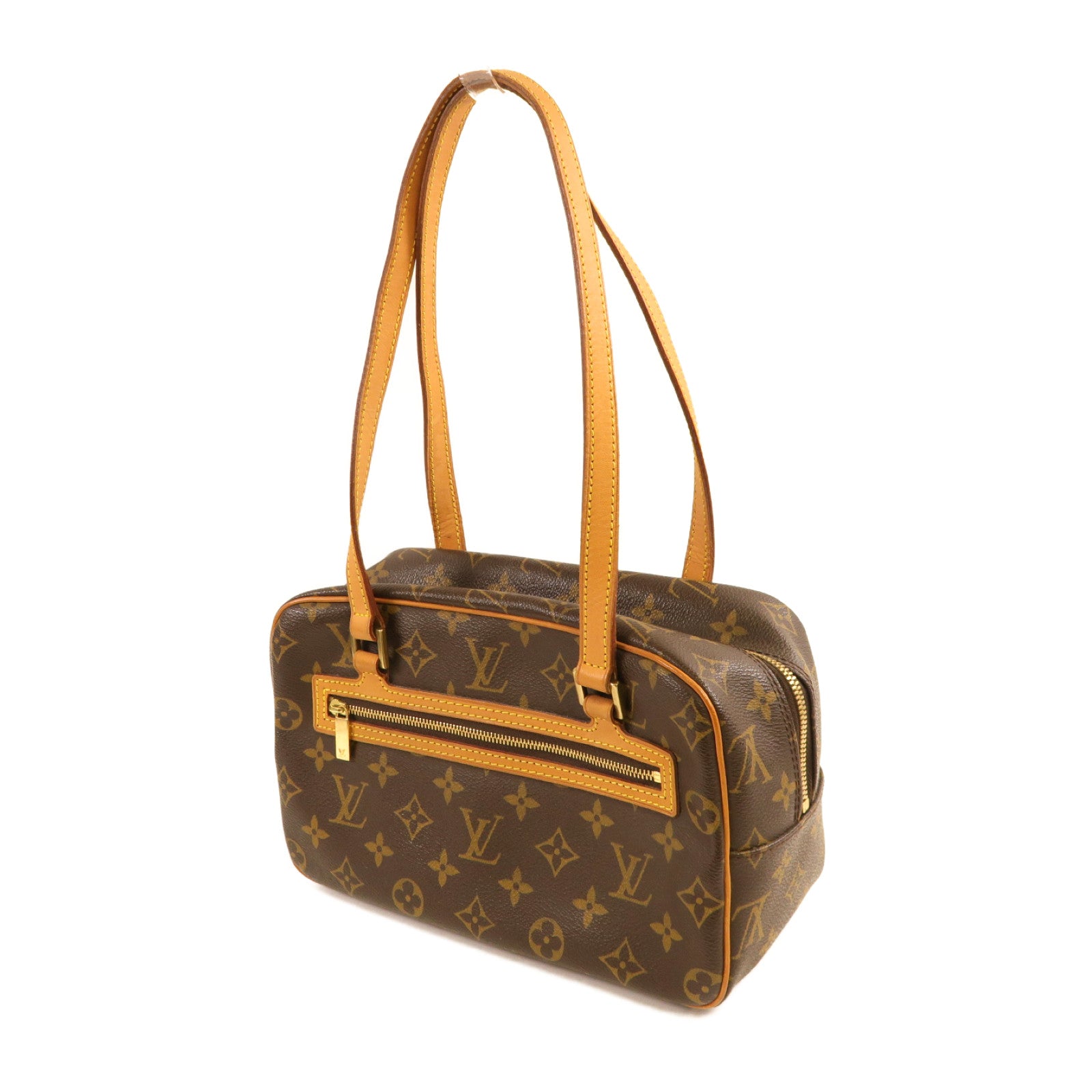 LOUIS VUITTON Monogram Cite MM金扣肩背袋啡色