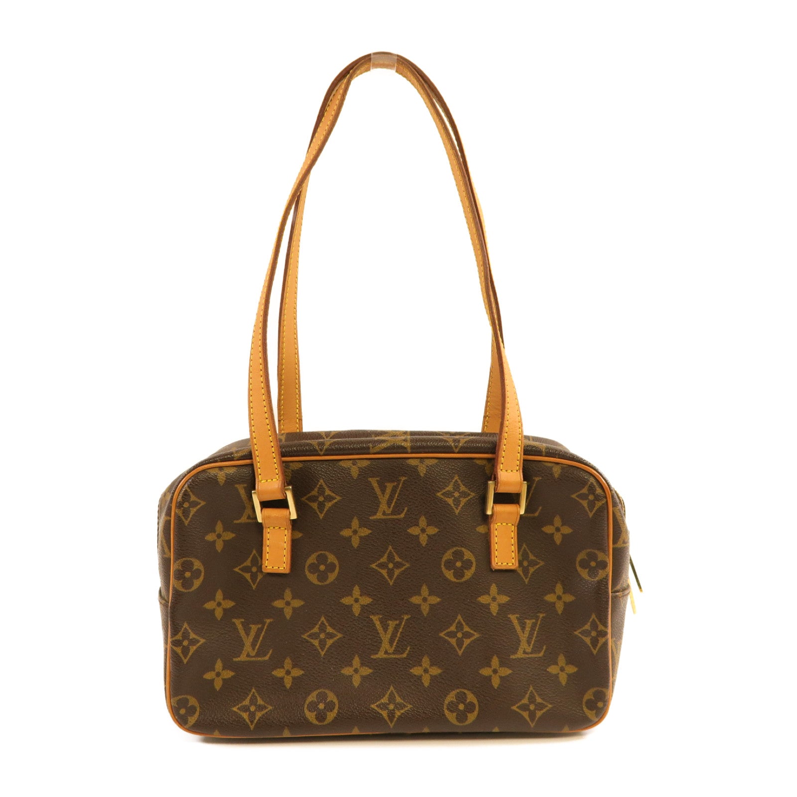 LOUIS VUITTON Monogram Cite MM金扣肩背袋啡色