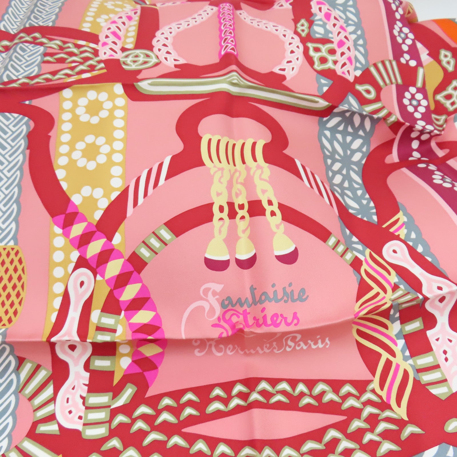 HERMES 丝质Scarf 90x90丝巾橙色