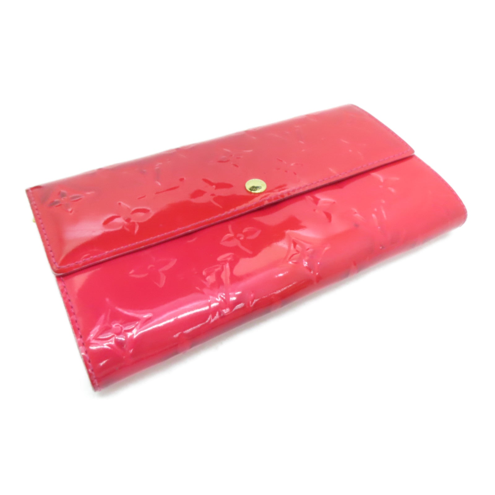 LOUIS VUITTON 【激減優惠】Venis Long Wallet金扣長錢包紅色