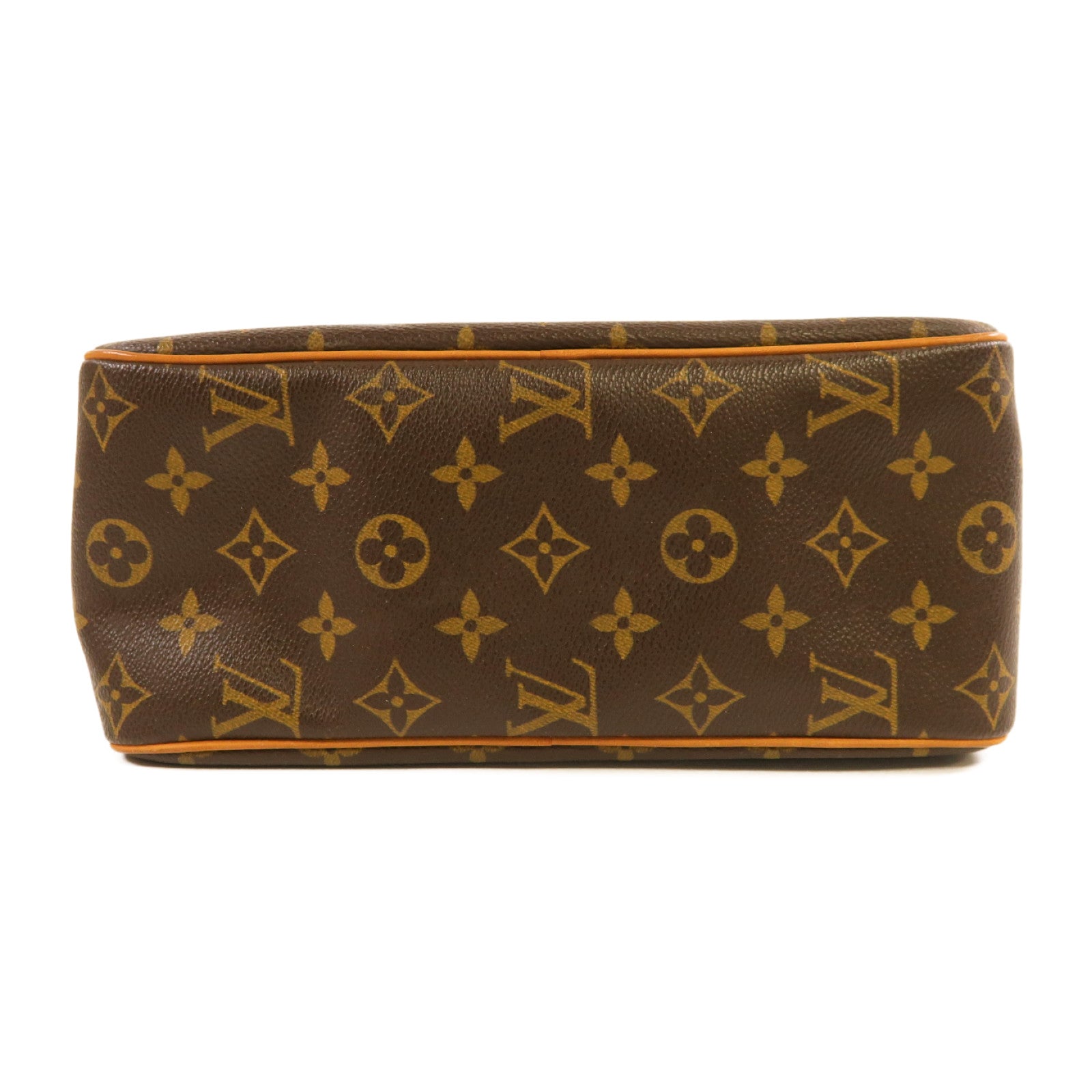 LOUIS VUITTON Monogram Cite MM金扣肩背袋啡色