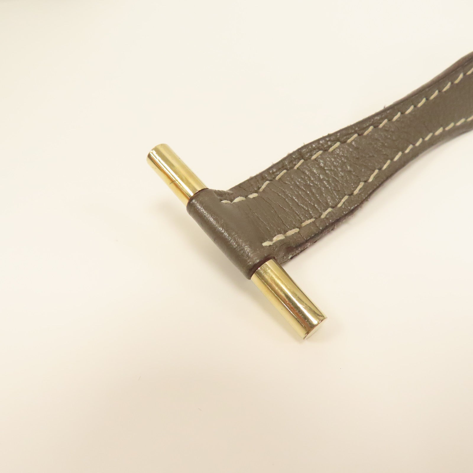 HERMES Evercolor皮革Roulis 23金扣肩背袋錫灰色