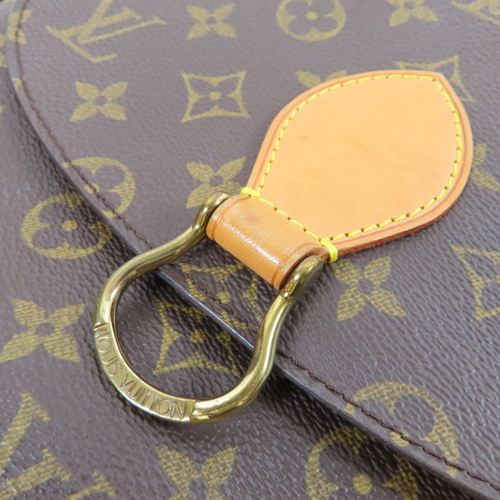 LOUIS VUITTON Monogram Saint Cloud金扣肩背袋啡色