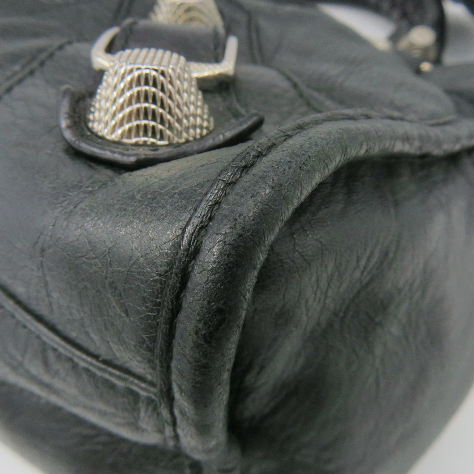 BALENCIAGA 牛皮皮革Giant City 2Way Shoulder Bag手挽肩背两用袋黑色
