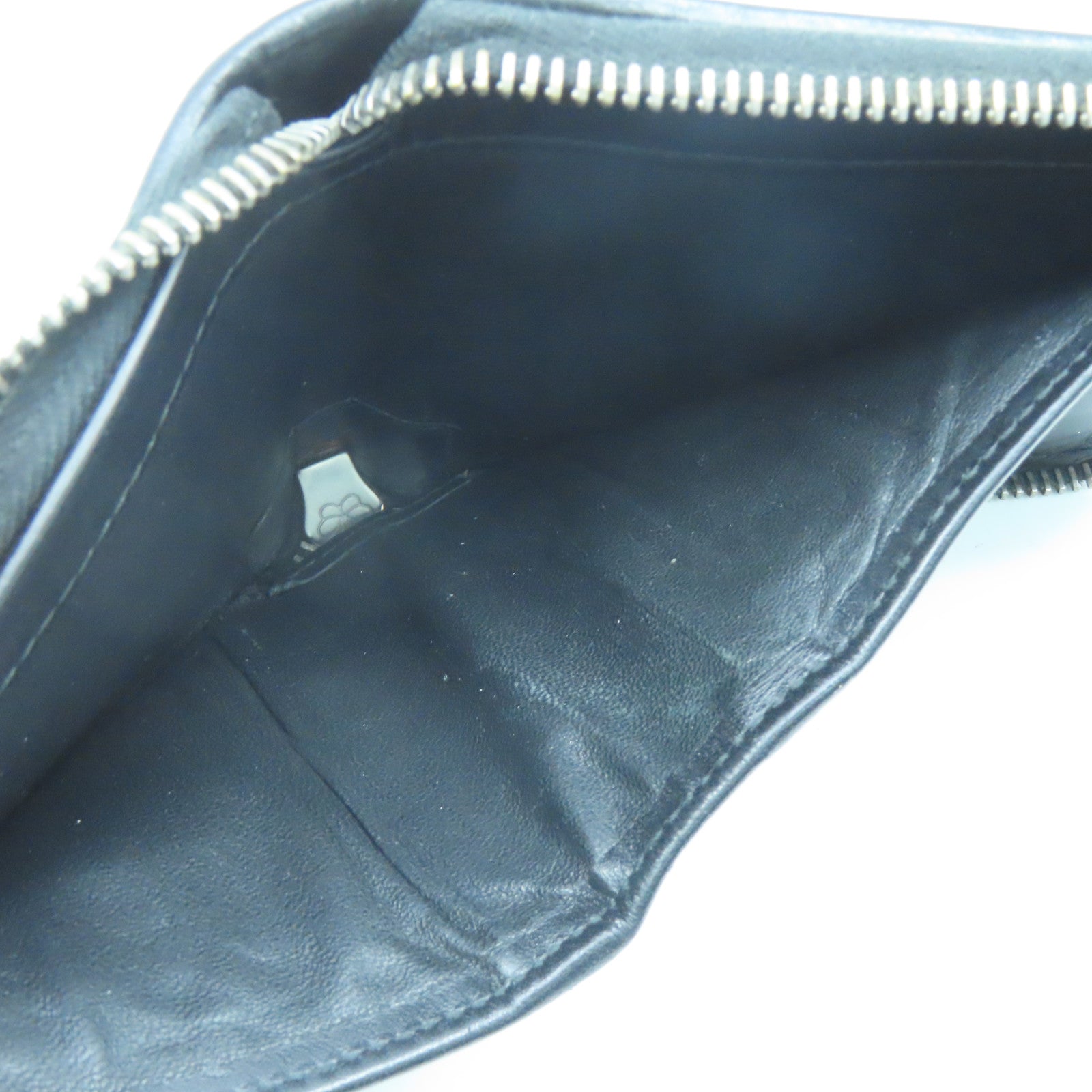 BOTTEGA VENETA 織紋皮革Zipper Wallet金扣錢包黑色