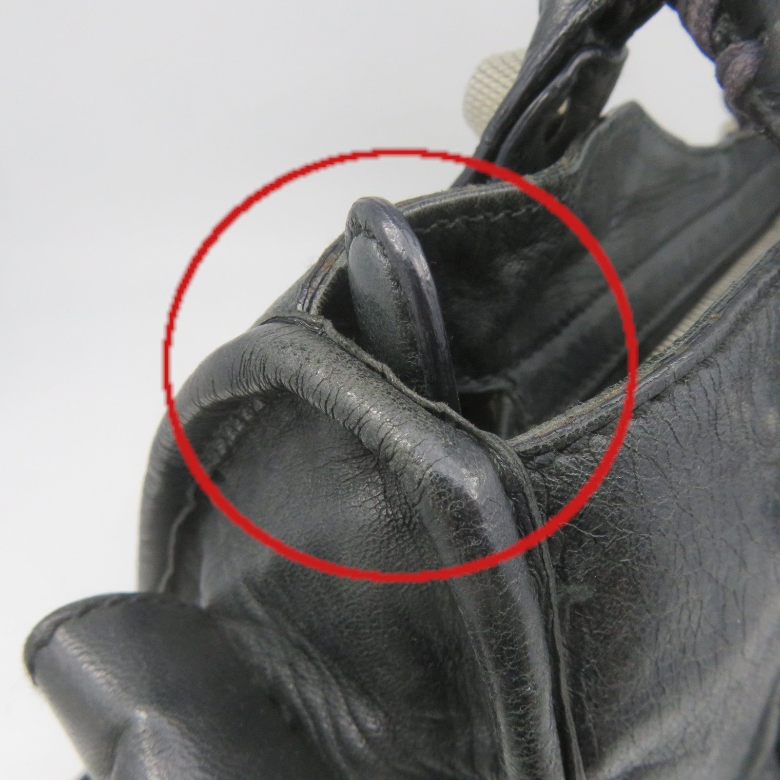 BALENCIAGA 牛皮皮革Giant City 2Way Shoulder Bag手挽肩背两用袋黑色
