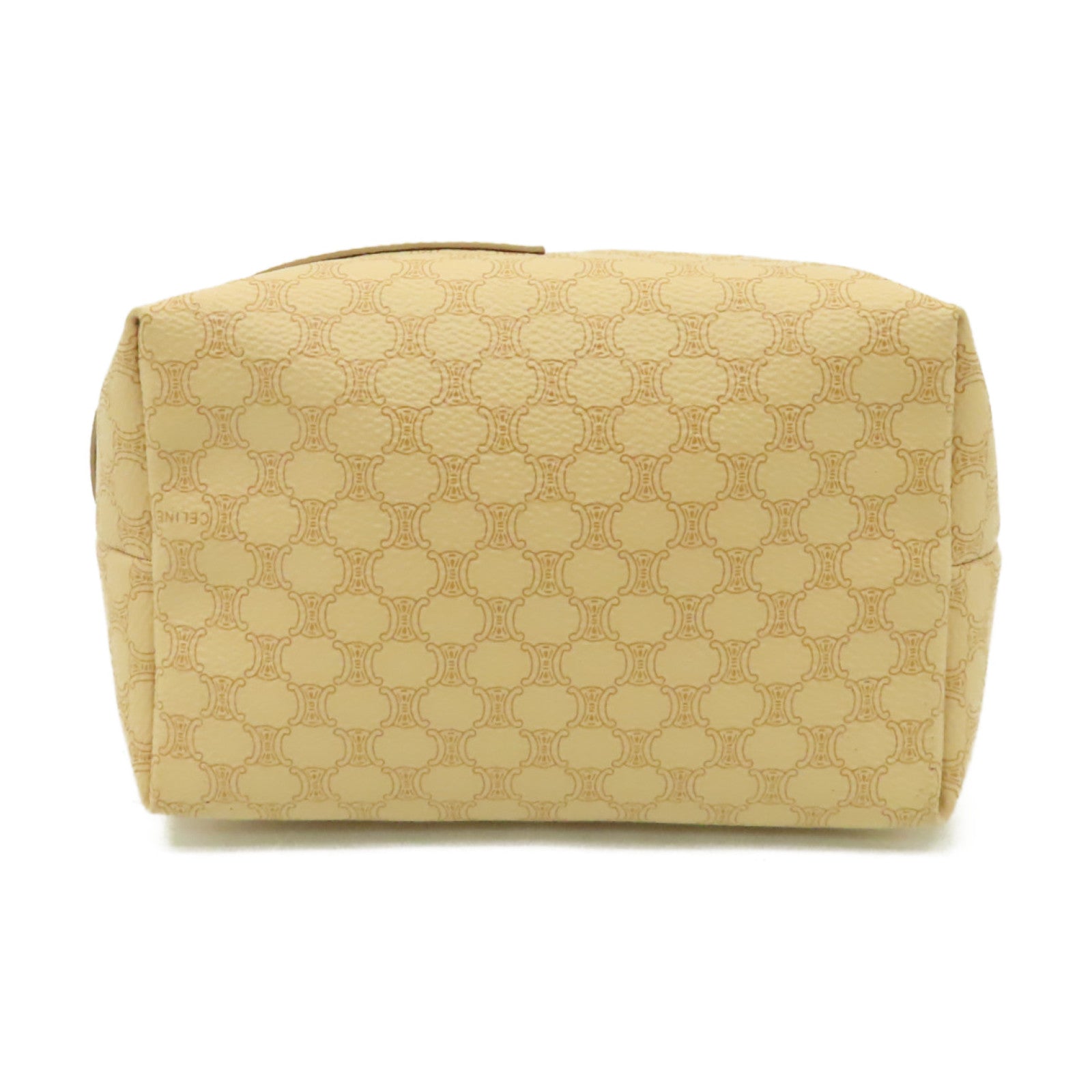 CELINE 塗層帆布Vintage Handbag金扣手挽袋棕色