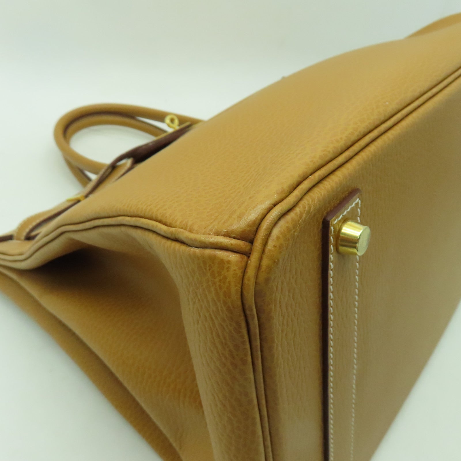HERMES Ardennes皮革Birkin 40金扣手挽袋啡色