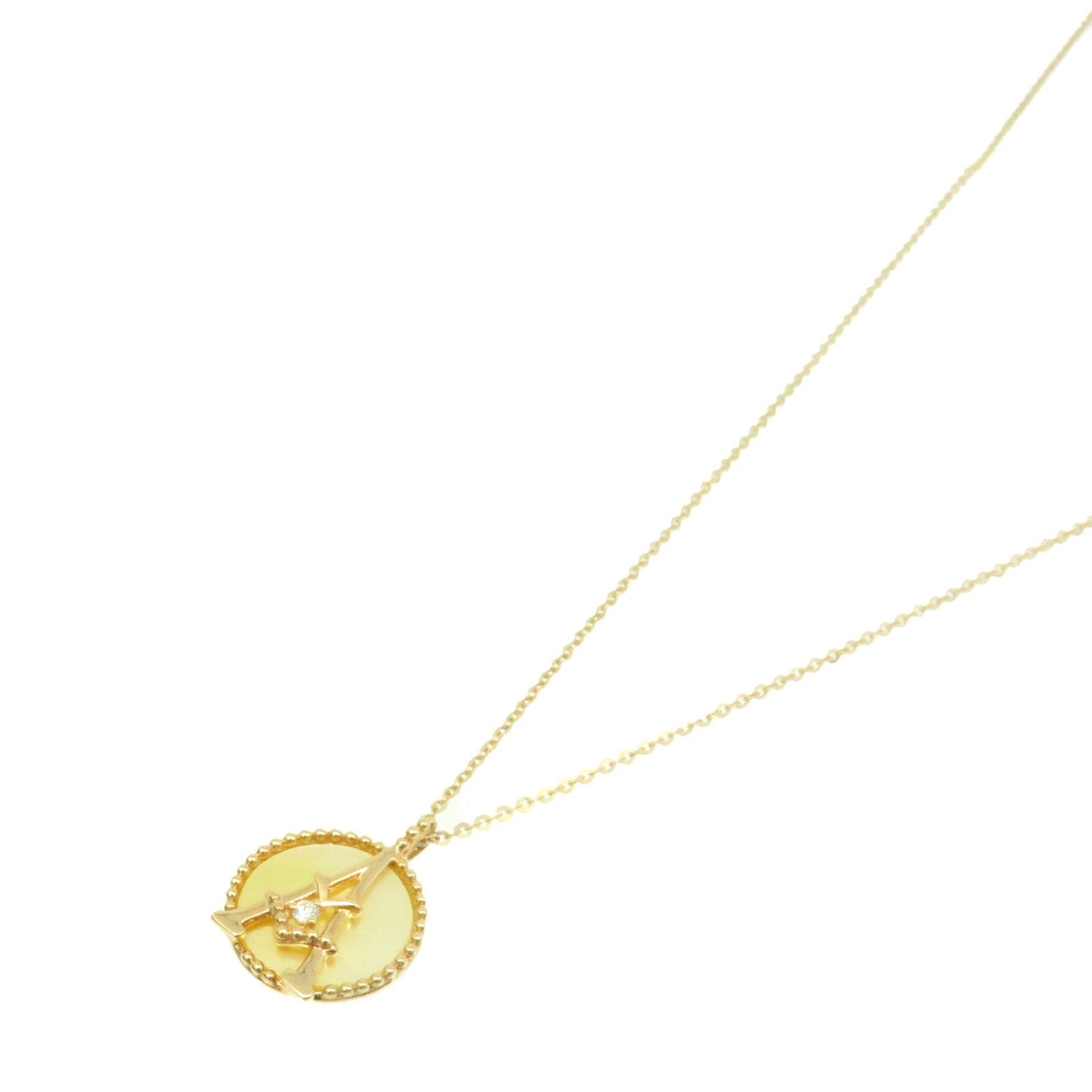 JEWELRY 【激減優惠】18K玫瑰金/1.29ct珍珠母/0.01ct鑽石Diamond Necklace項鏈