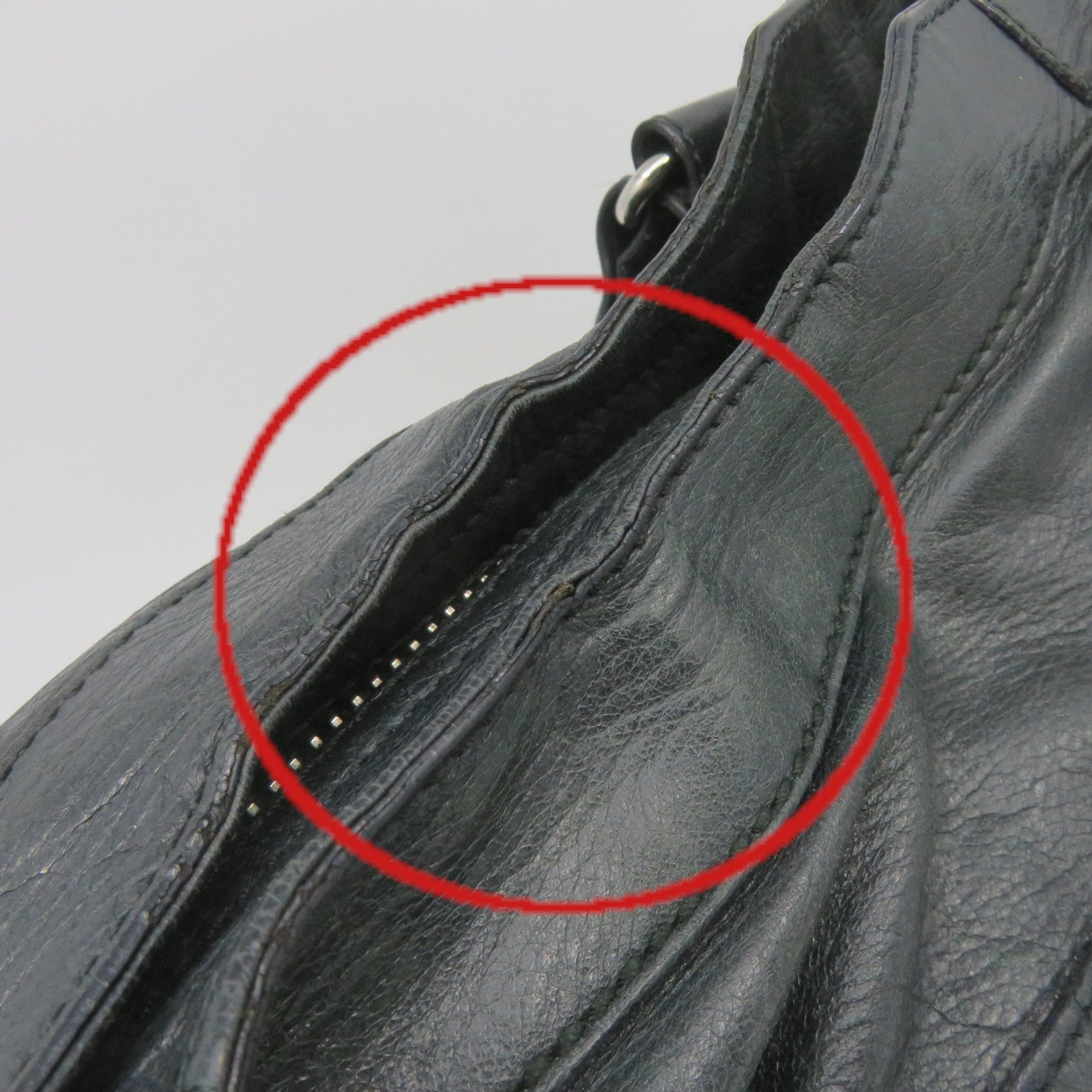 BALENCIAGA 牛皮皮革Giant City 2Way Shoulder Bag手挽肩背两用袋黑色