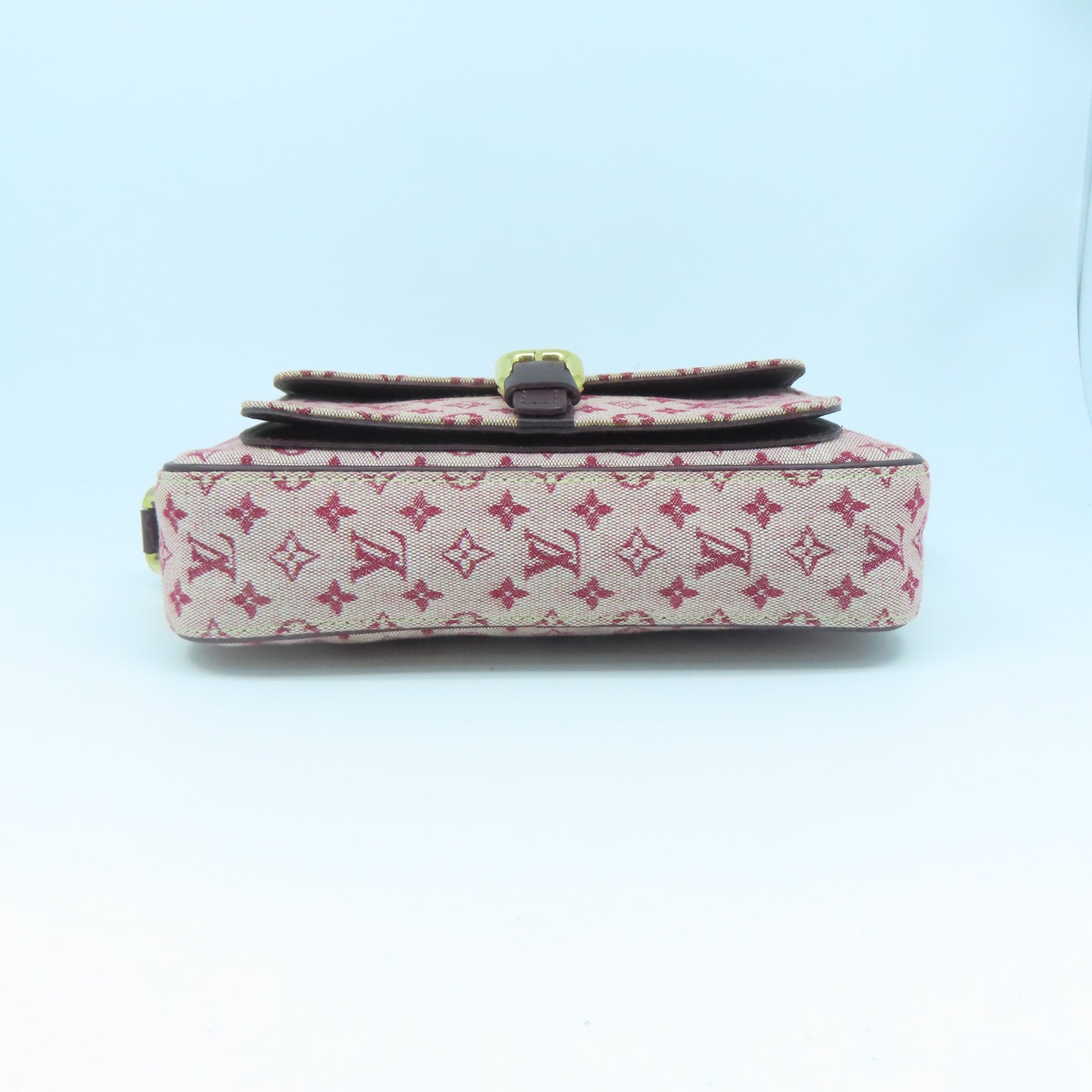 LOUIS VUITTON Monogram Mini Juliet金扣肩背袋紅色