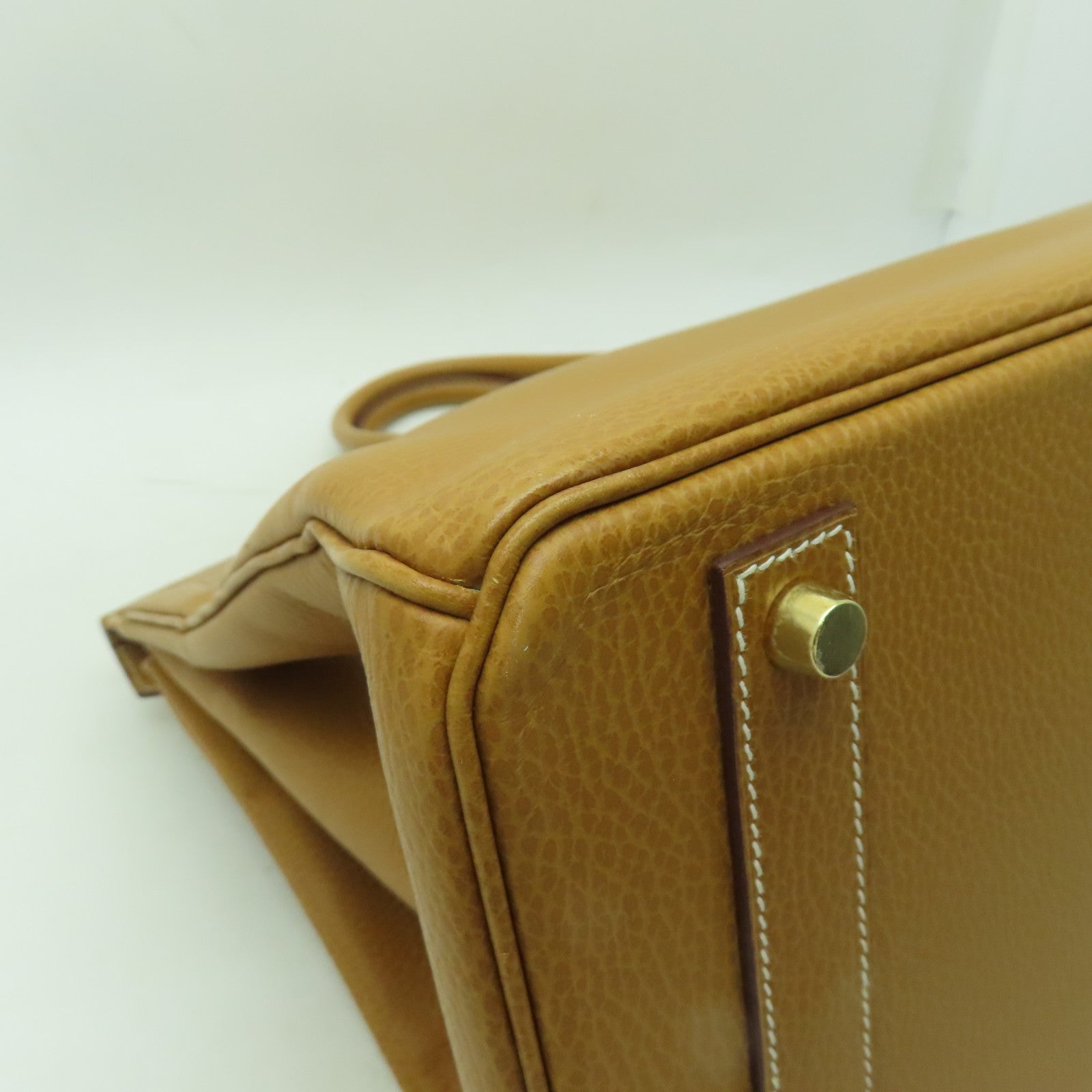 HERMES Ardennes皮革Birkin 40金扣手挽袋啡色