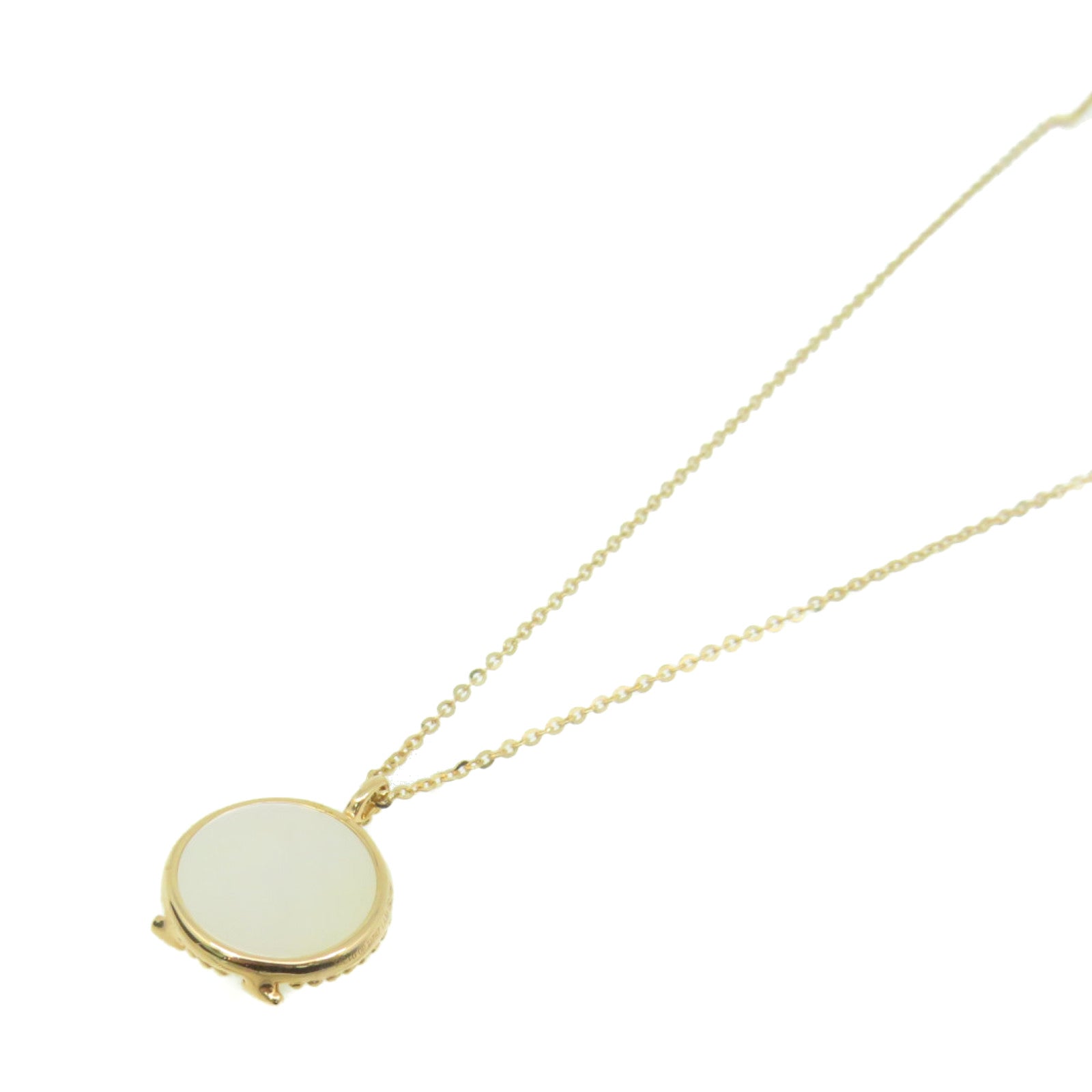 JEWELRY 【激減優惠】18K玫瑰金/1.29ct珍珠母/0.01ct鑽石Diamond Necklace項鏈