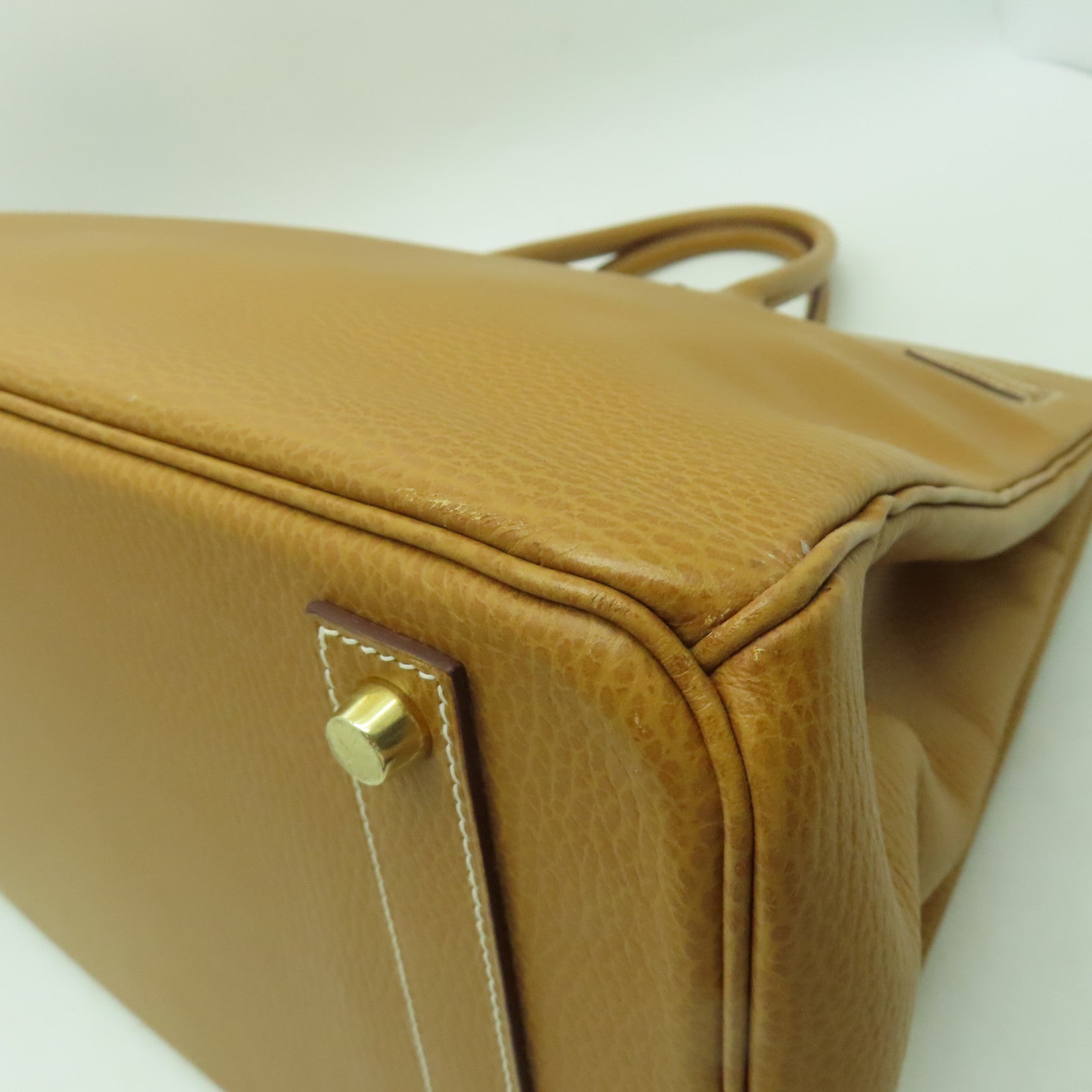 HERMES Ardennes皮革Birkin 40金扣手挽袋啡色