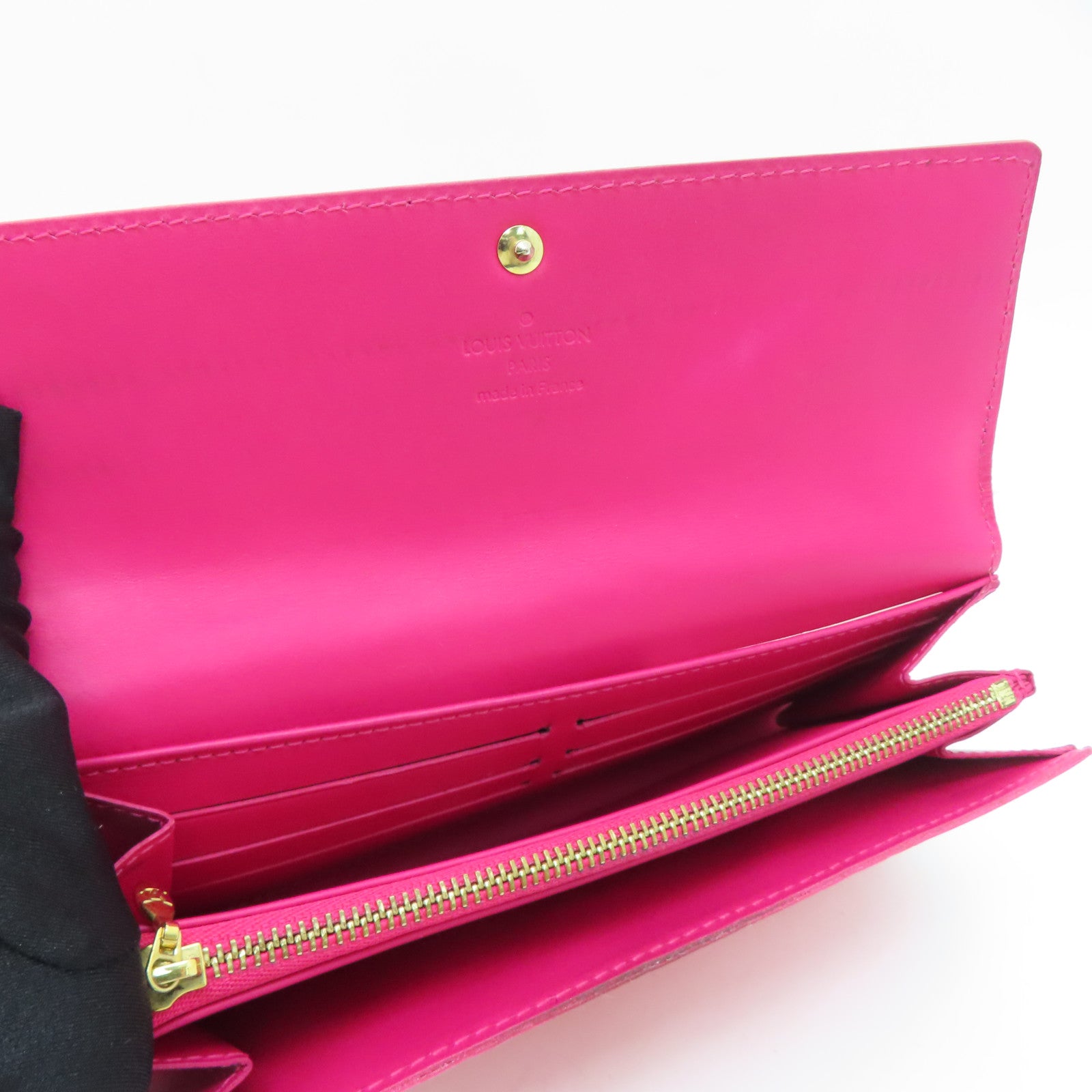 LOUIS VUITTON 【激減優惠】Venis Long Wallet金扣長錢包紅色