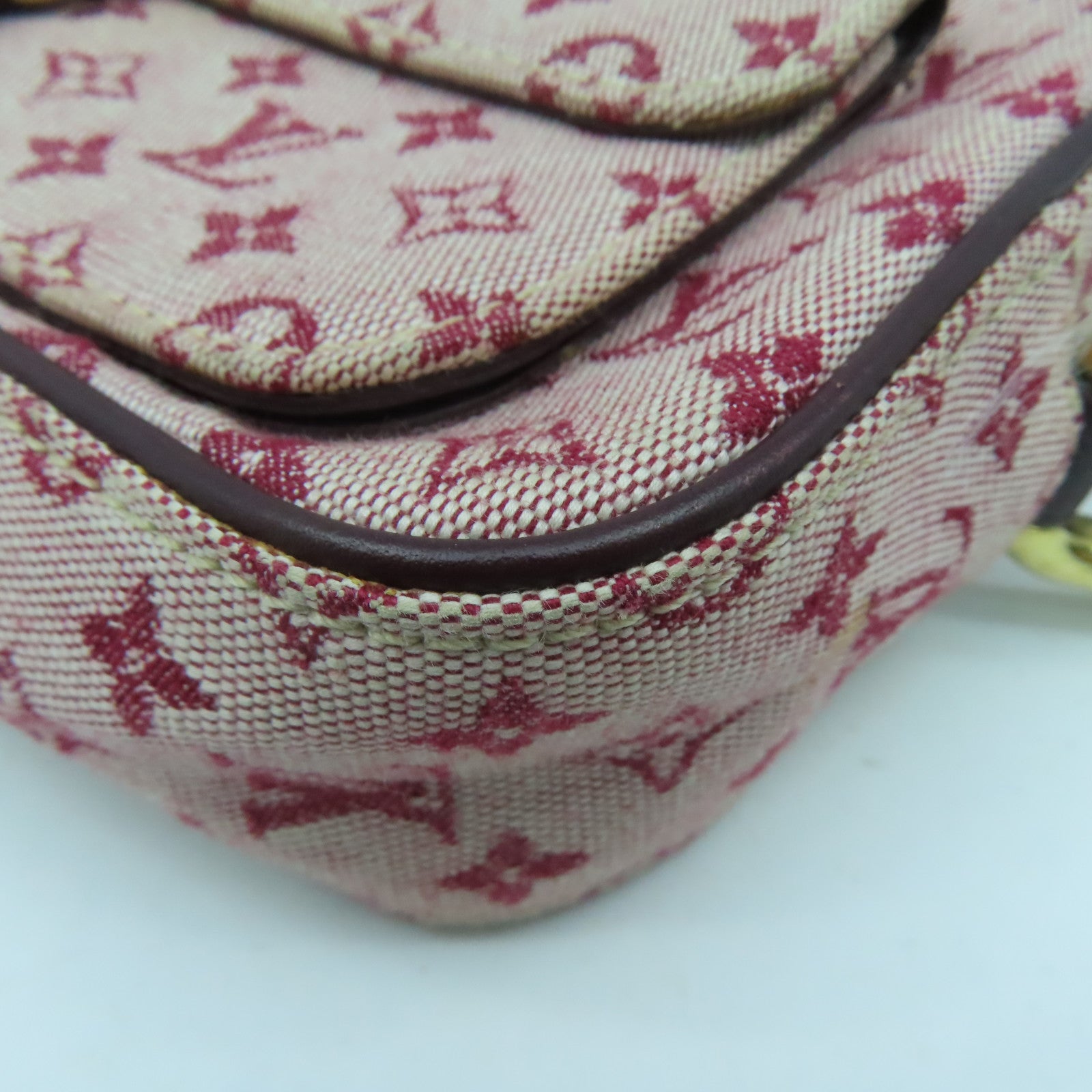 LOUIS VUITTON Monogram Mini Juliet金扣肩背袋紅色