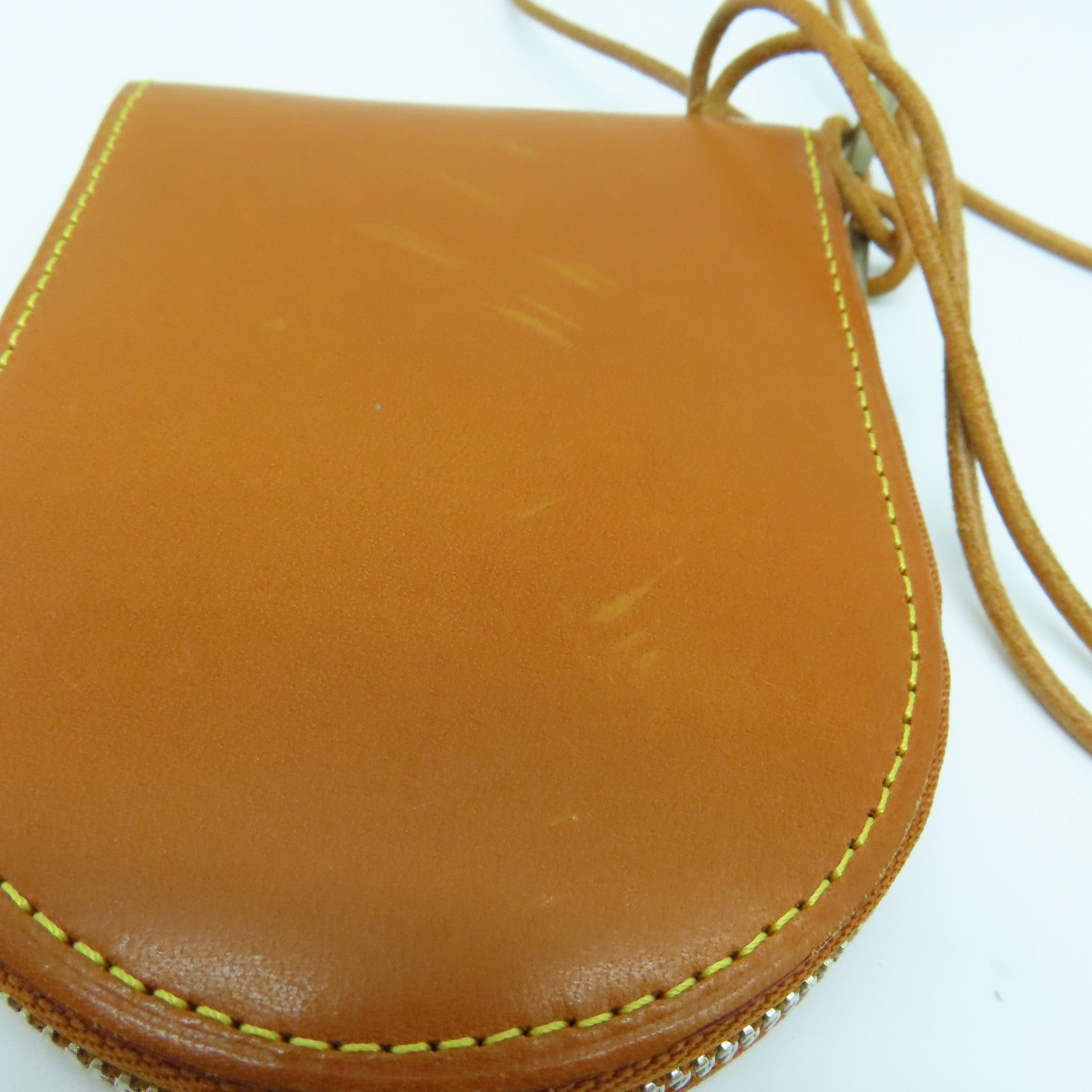 LOUIS VUITTON 牛皮皮革Wallet With Strap銀扣錢包啡色