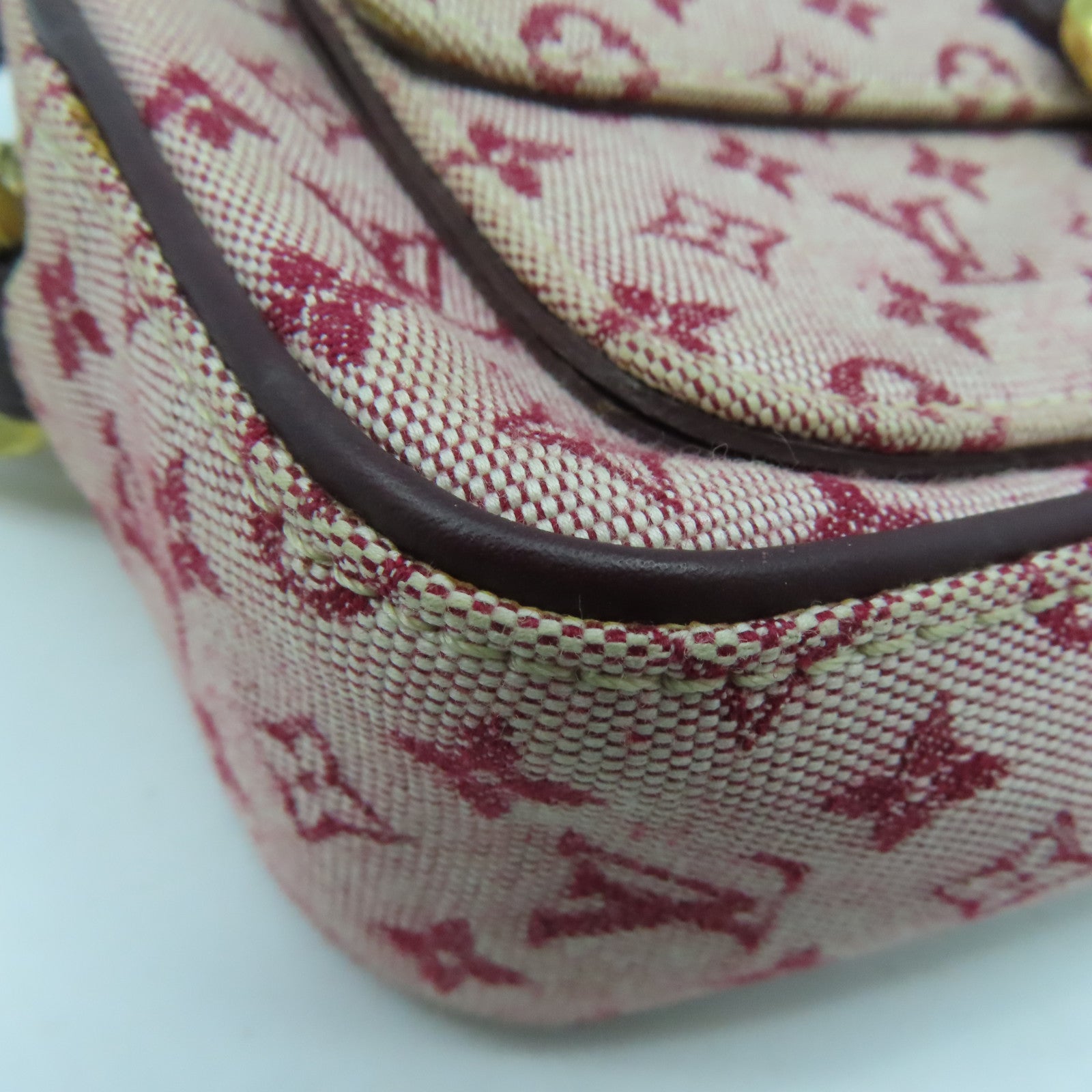 LOUIS VUITTON Monogram Mini Juliet金扣肩背袋紅色
