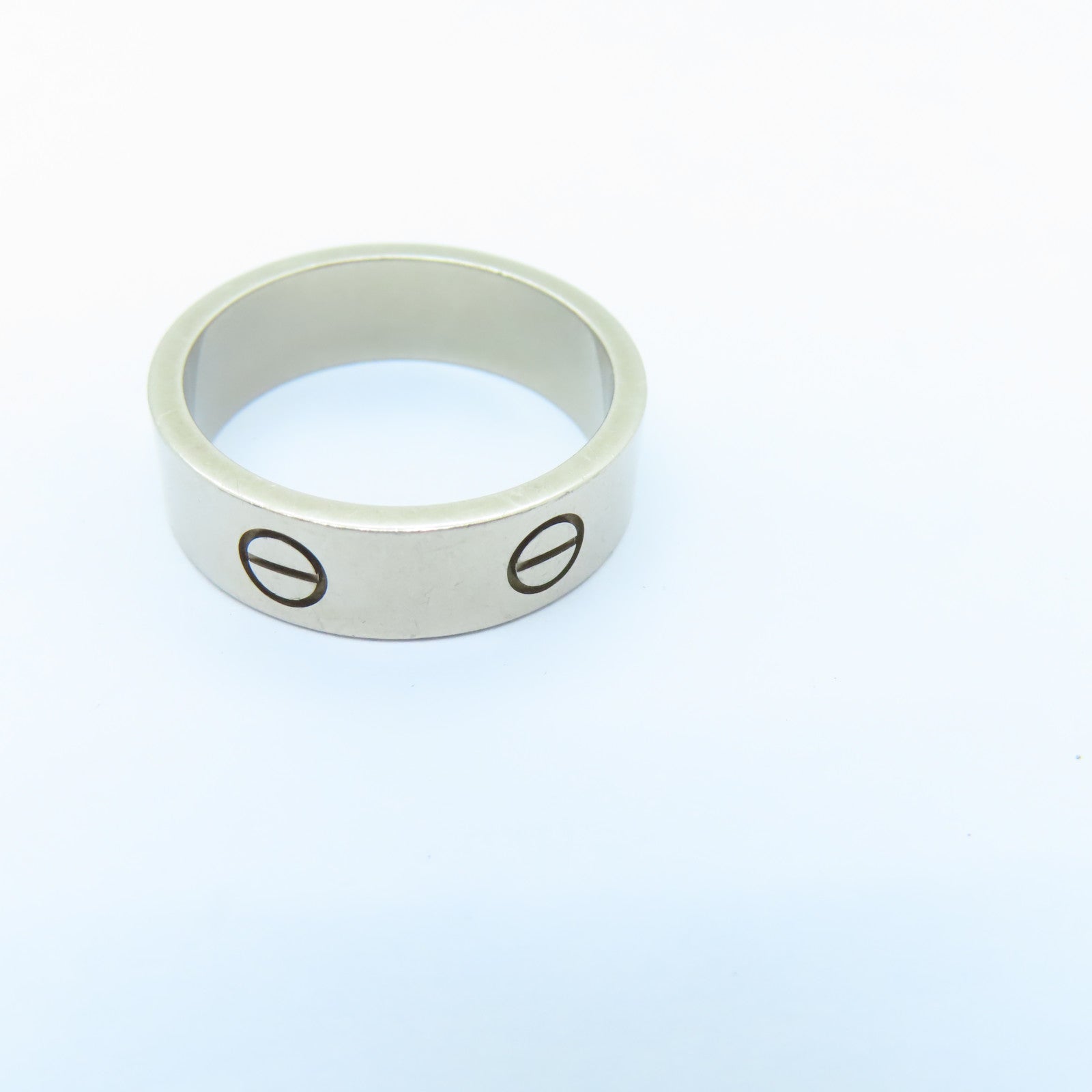 CARTIER 18K White Gold Love Ring Cartier#58/US#7.5