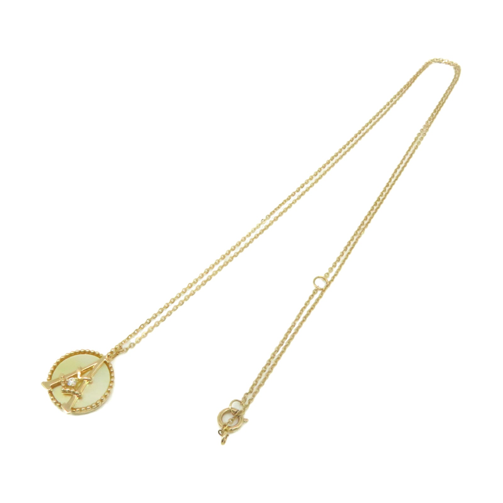 JEWELRY 【激減優惠】18K玫瑰金/1.29ct珍珠母/0.01ct鑽石Diamond Necklace項鏈