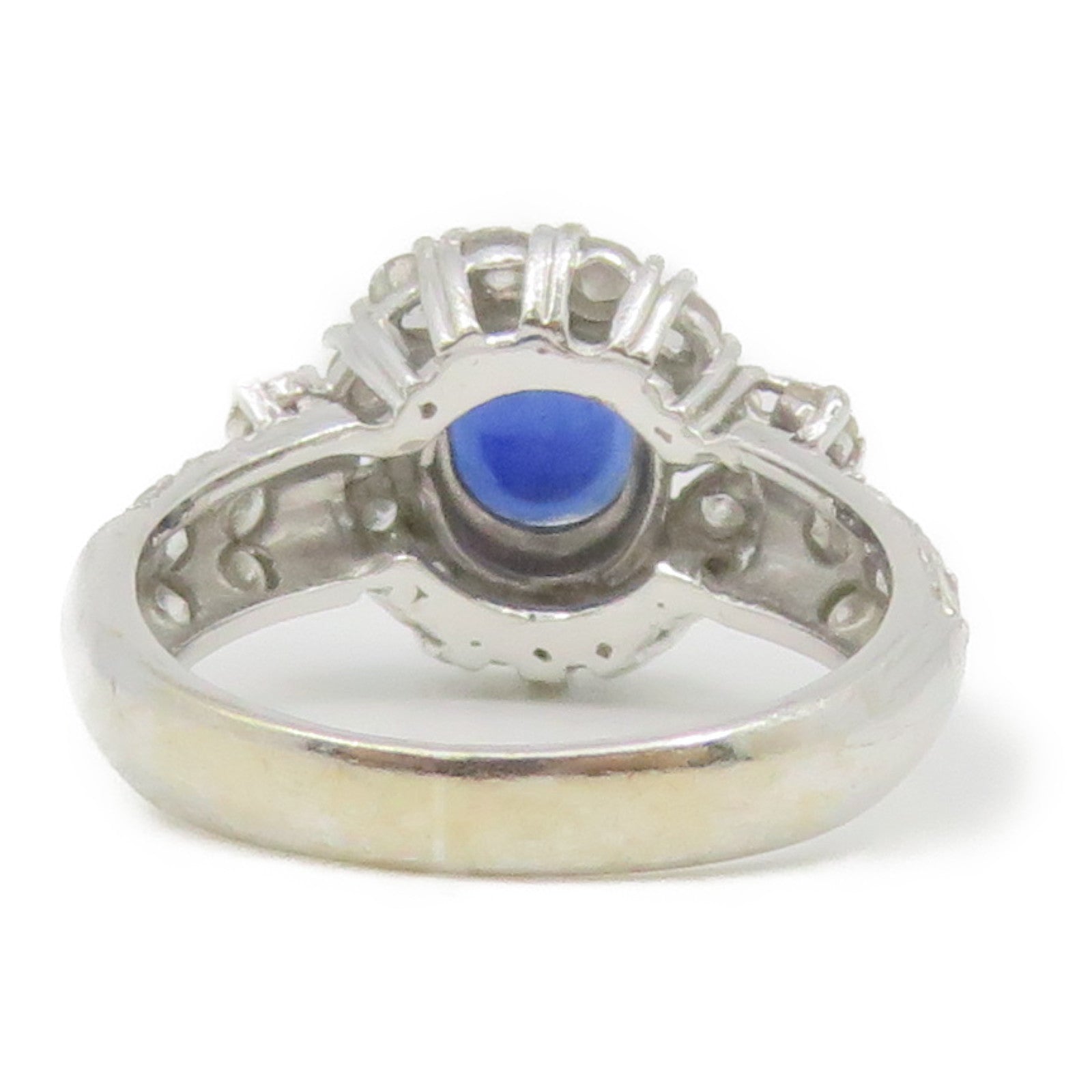 JEWELRY 【激减优惠】18K白金Sapphire Ring蓝宝石戒指US#4.5