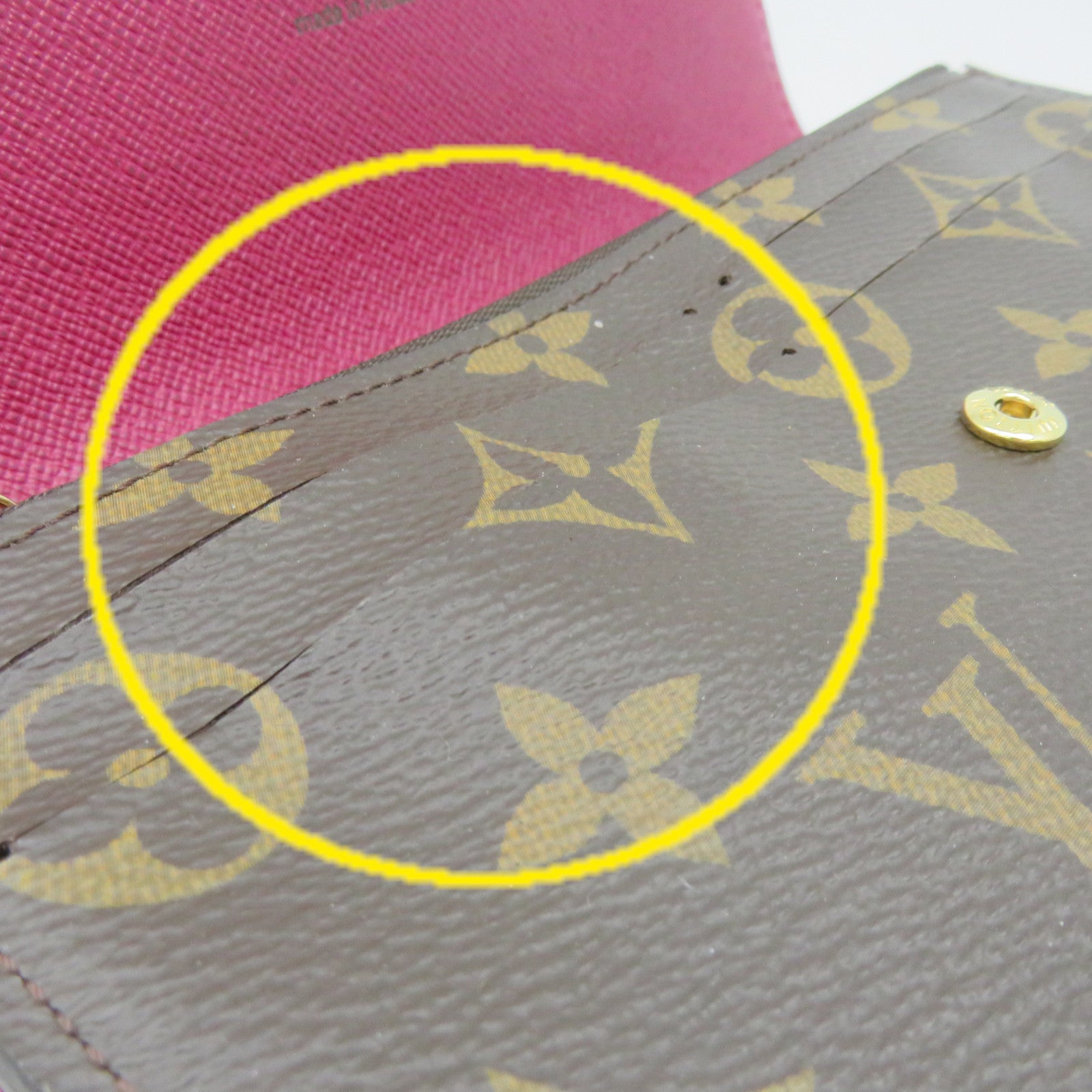 LOUIS VUITTON Monogram Emilie Long wallet长钱包啡色