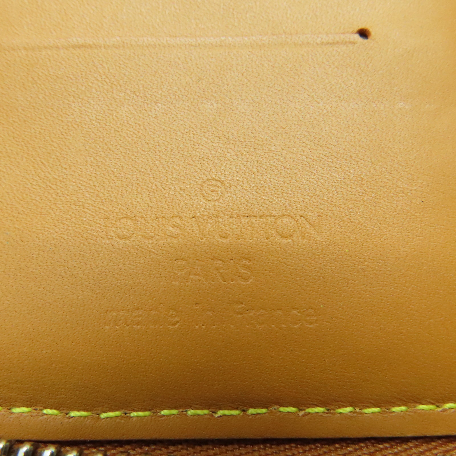 LOUIS VUITTON 牛皮皮革Wallet With Strap銀扣錢包啡色