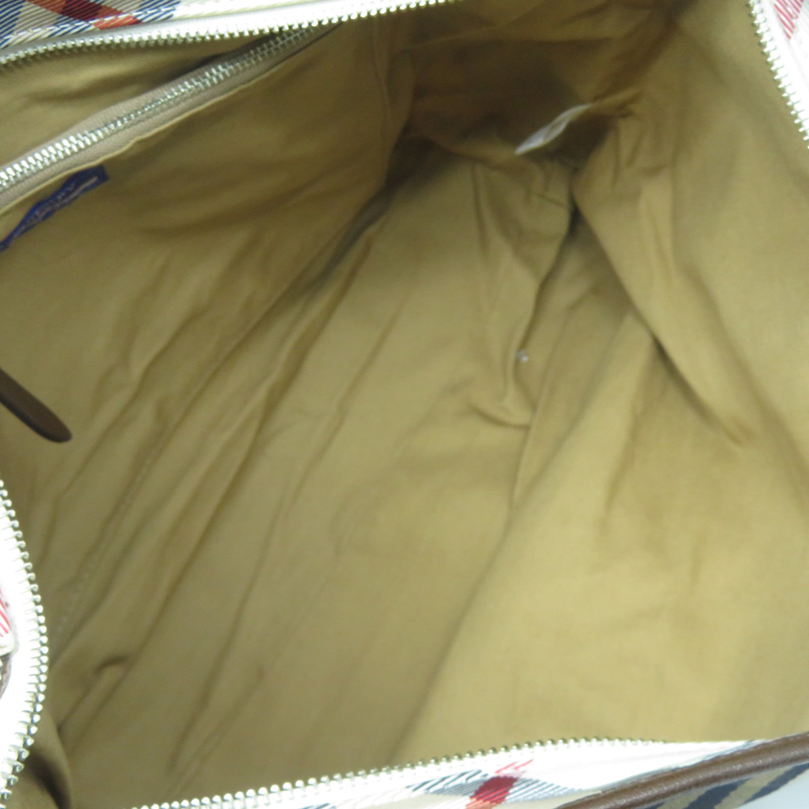 BURBERRY 帆布Shoulder Bag銀扣肩背袋啡色/米色