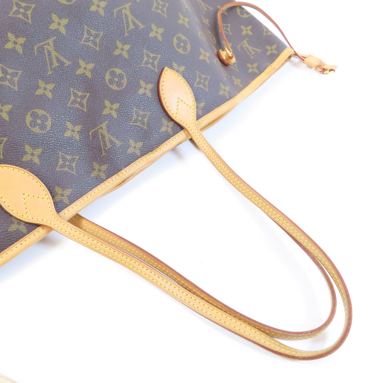 LOUIS VUITTON Monogram Neverfull GM金扣肩背袋啡色