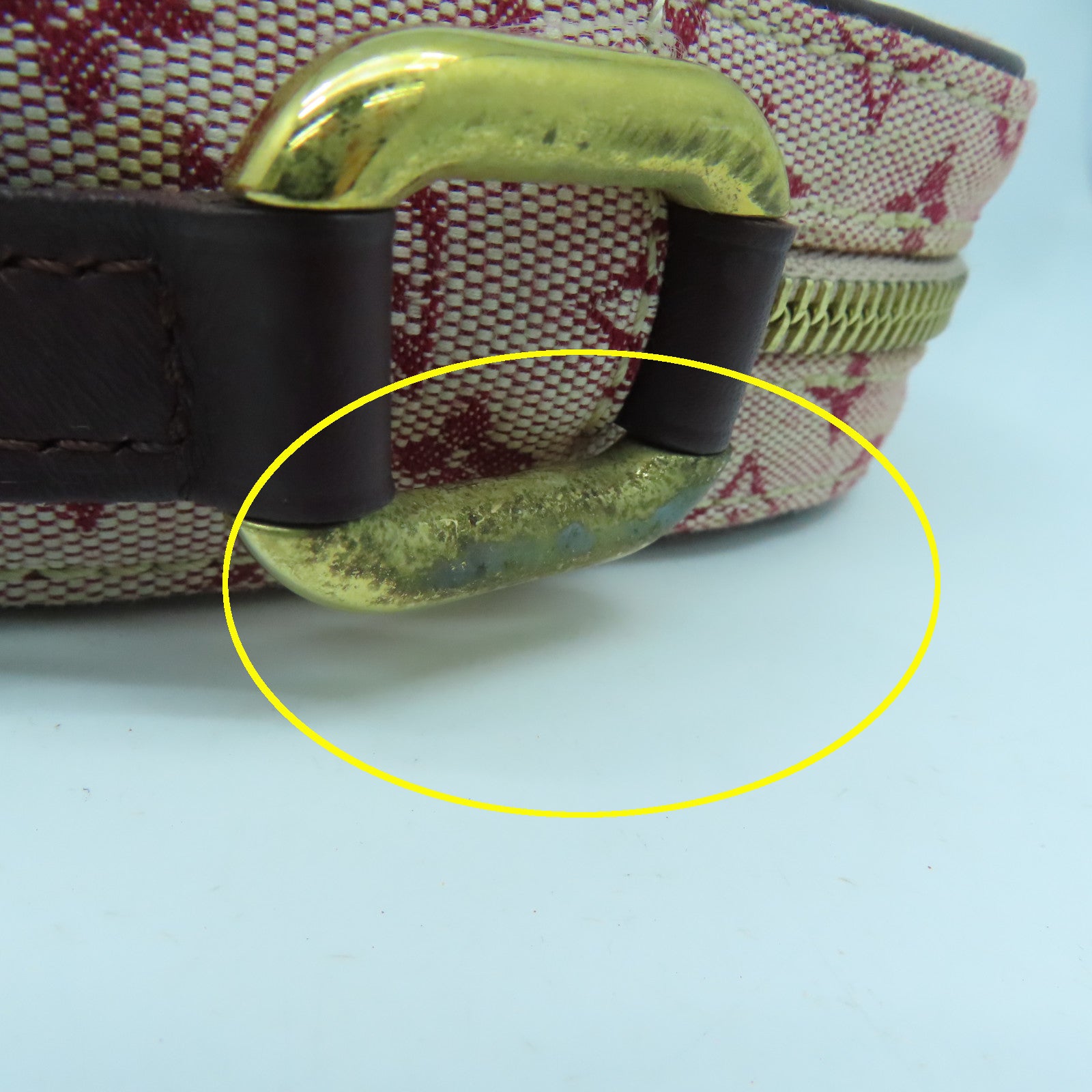 LOUIS VUITTON Monogram Mini Juliet金扣肩背袋紅色
