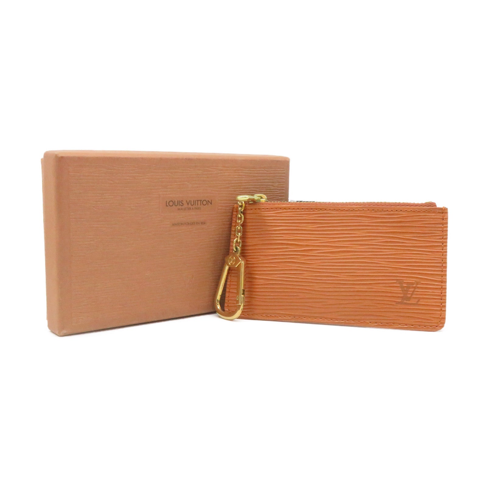 LOUIS VUITTON Epi Pochette Cles Coin Purse Coin Purse Brown